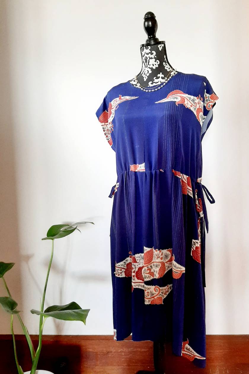 Vintage kimono silk dress