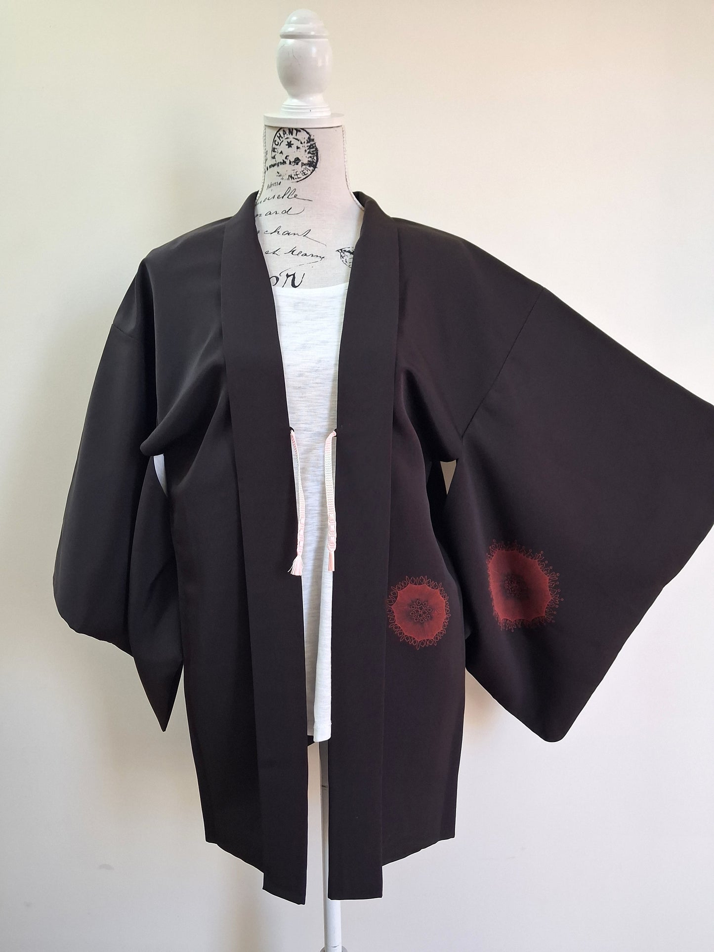 Japanese Vintage Silk Haori, Kimono jacket 030