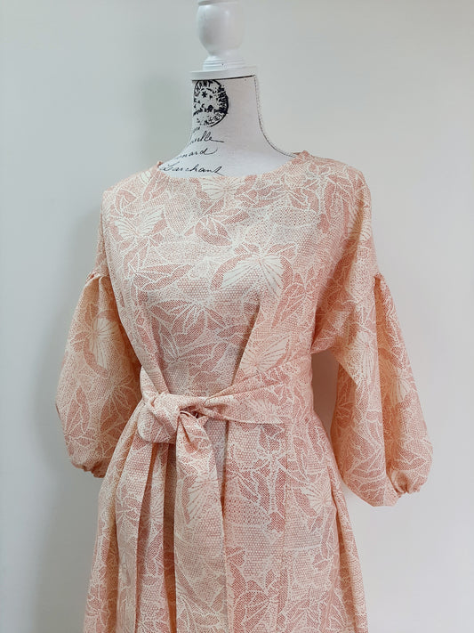 Vintage kimono wool dress