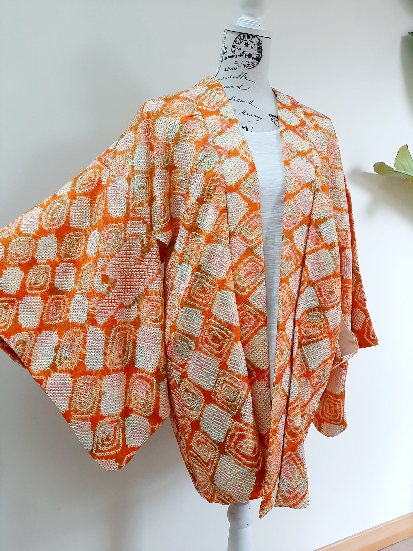 Japanese Vintage Silk Haori, Kimono jacket
