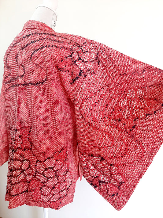 Japanese Vintage Silk Haori, Kimono jacket