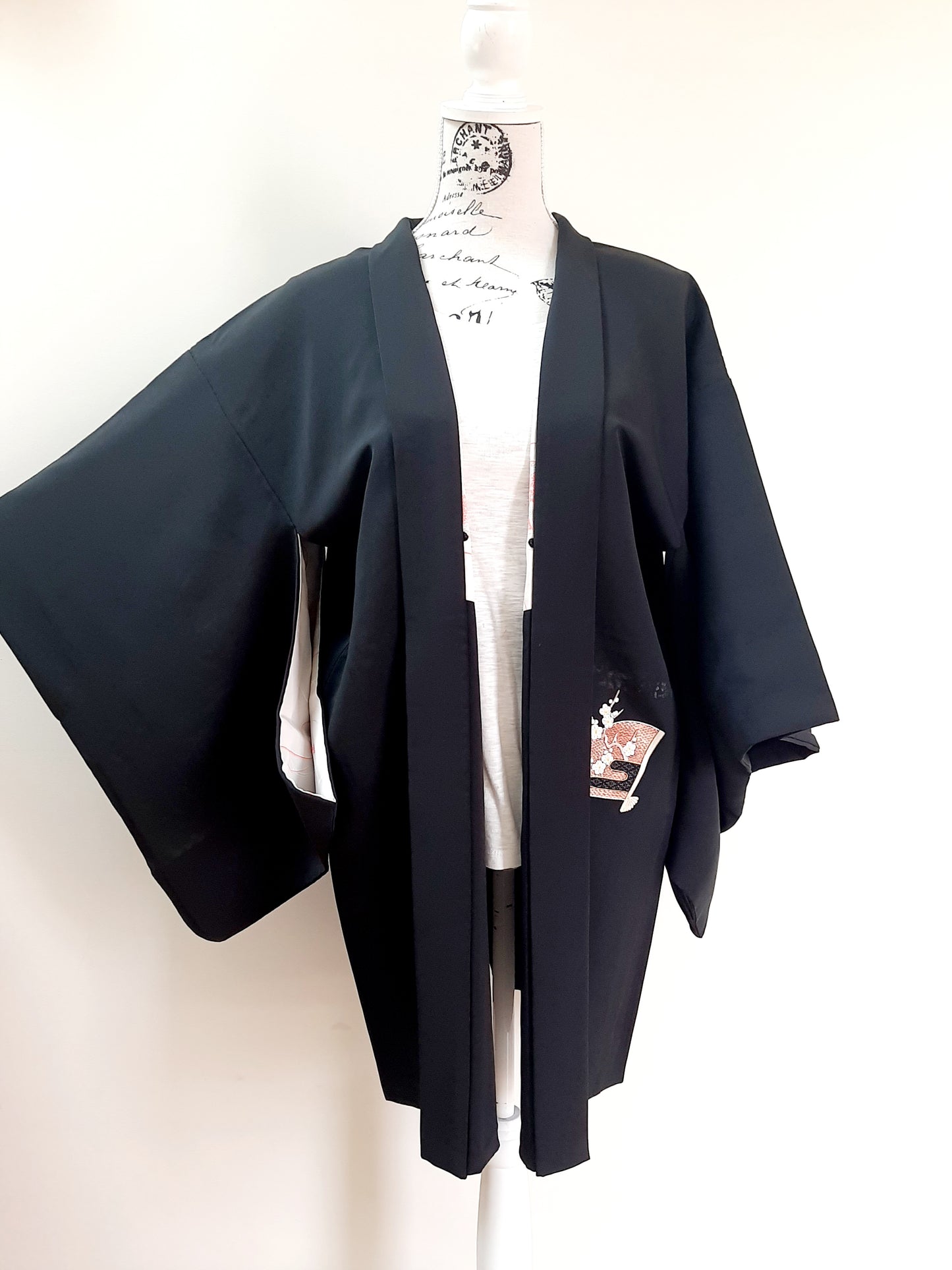 Japanese Vintage Silk Haori, Kimono jacket 020