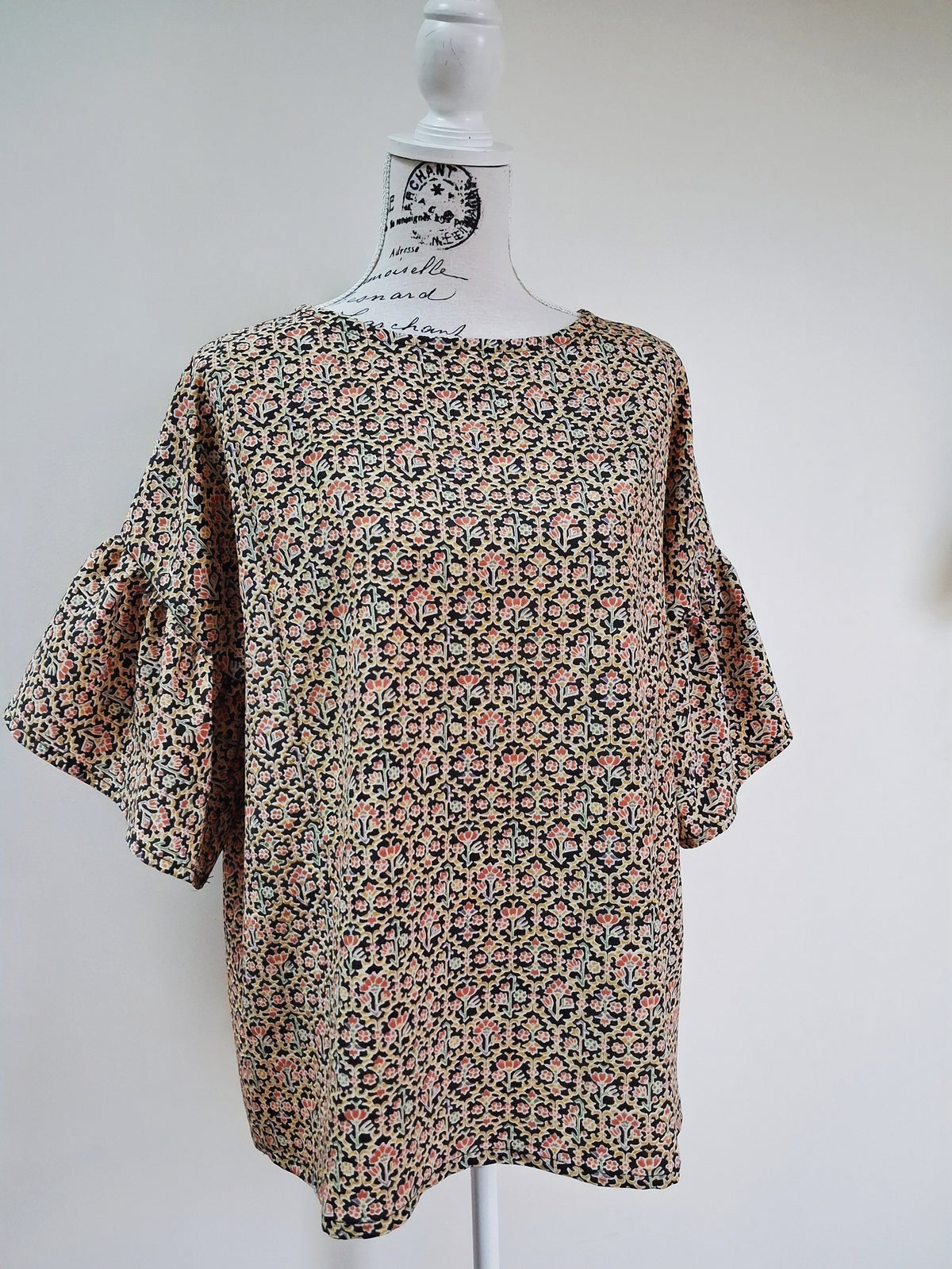 Vintage kimono silk top