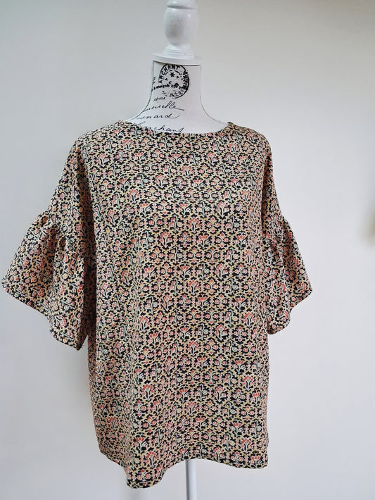 Vintage kimono silk top