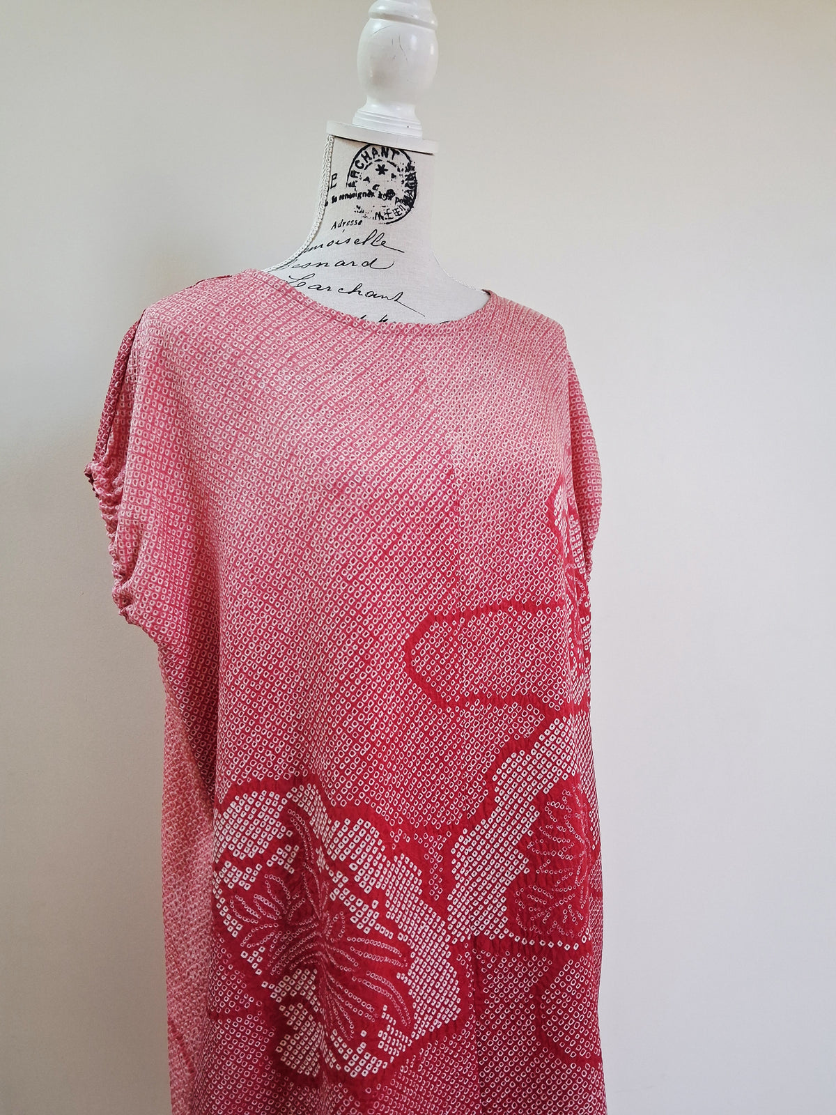 Vintage kimono Shibori silk dress