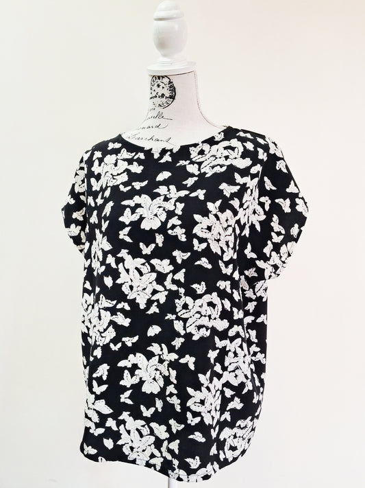 Vintage kimono silk top