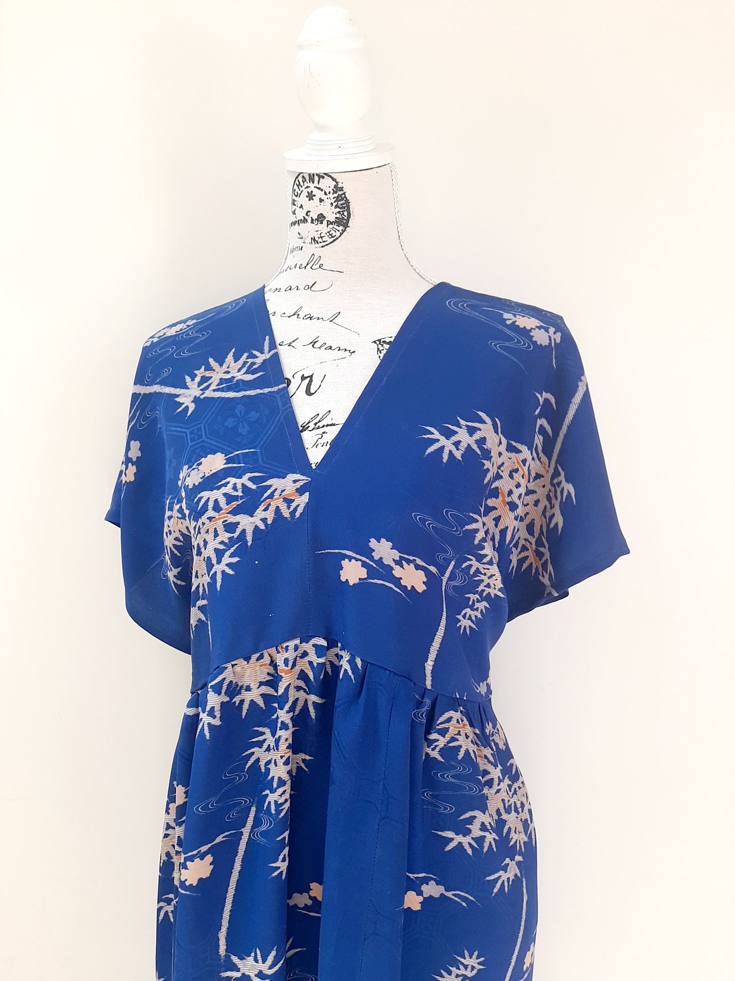Vintage kimono silk dress