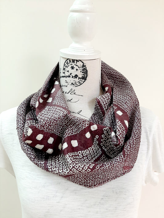 Vintage kimono silk snood