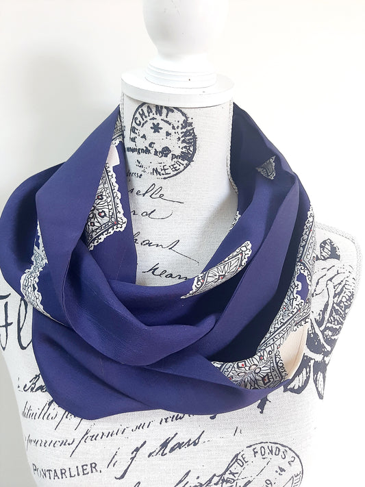 Vintage kimono silk snood