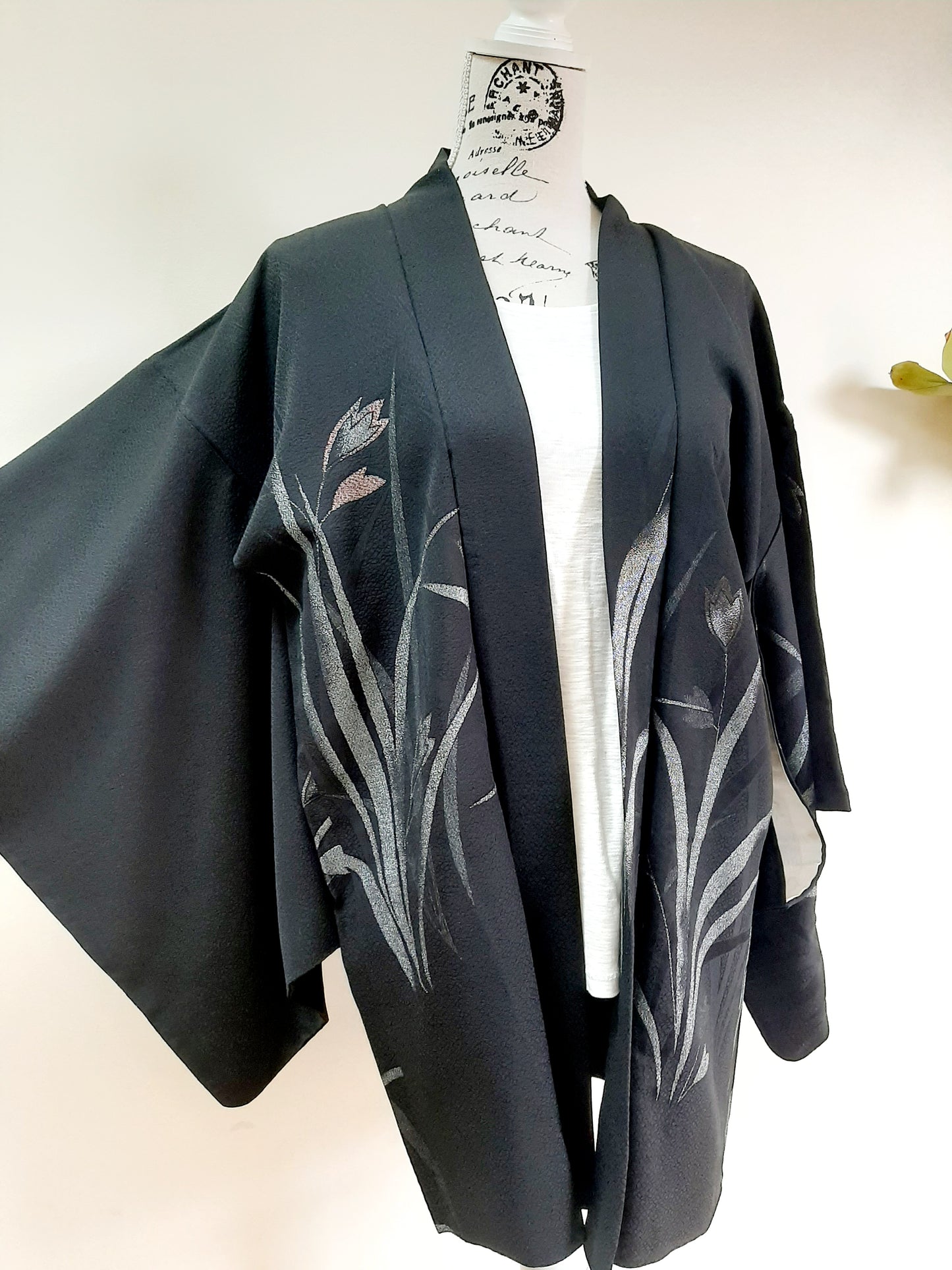 Japanese Vintage Silk Haori, Kimono jacket