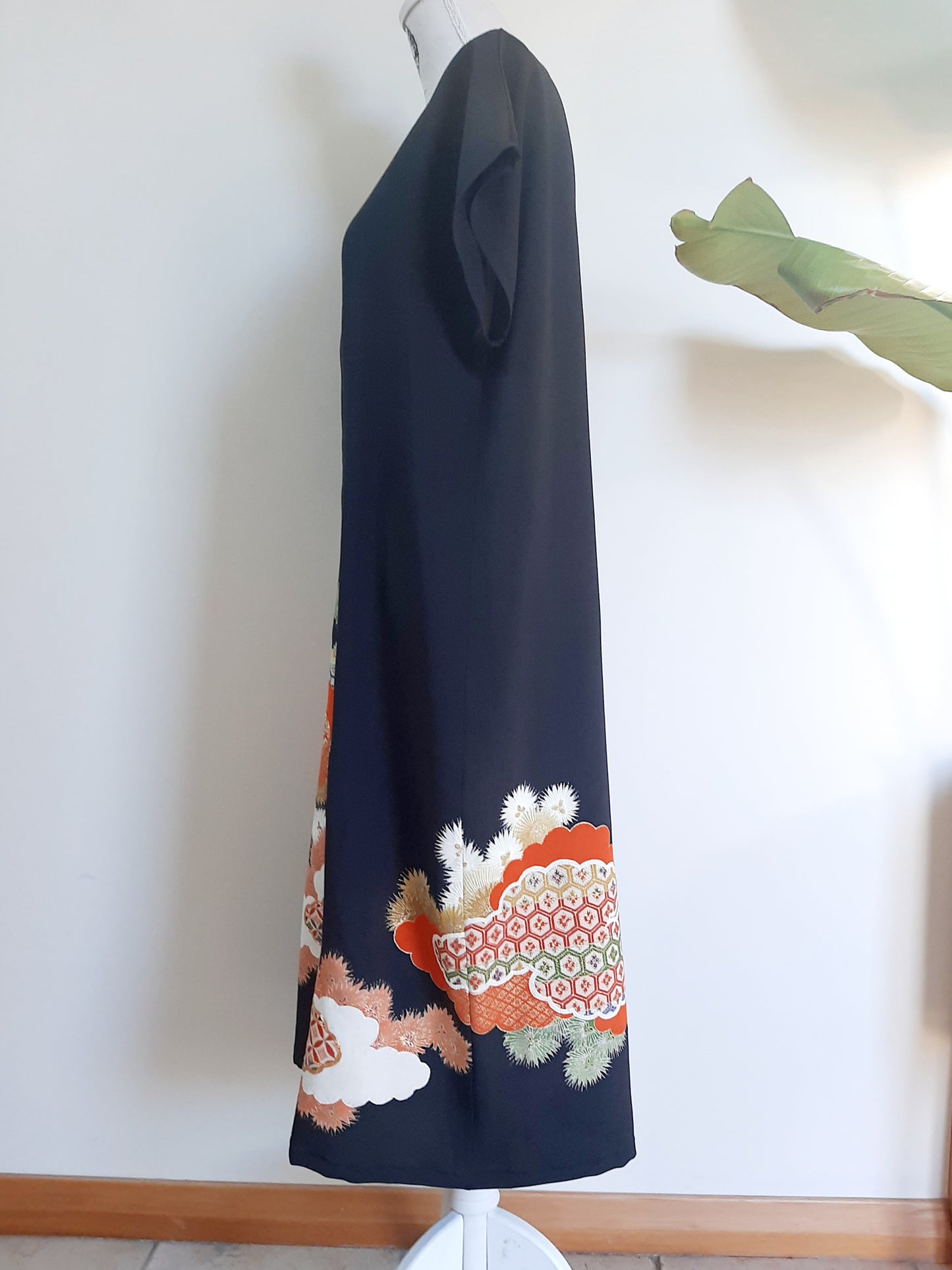 Vintage kimono silk dress