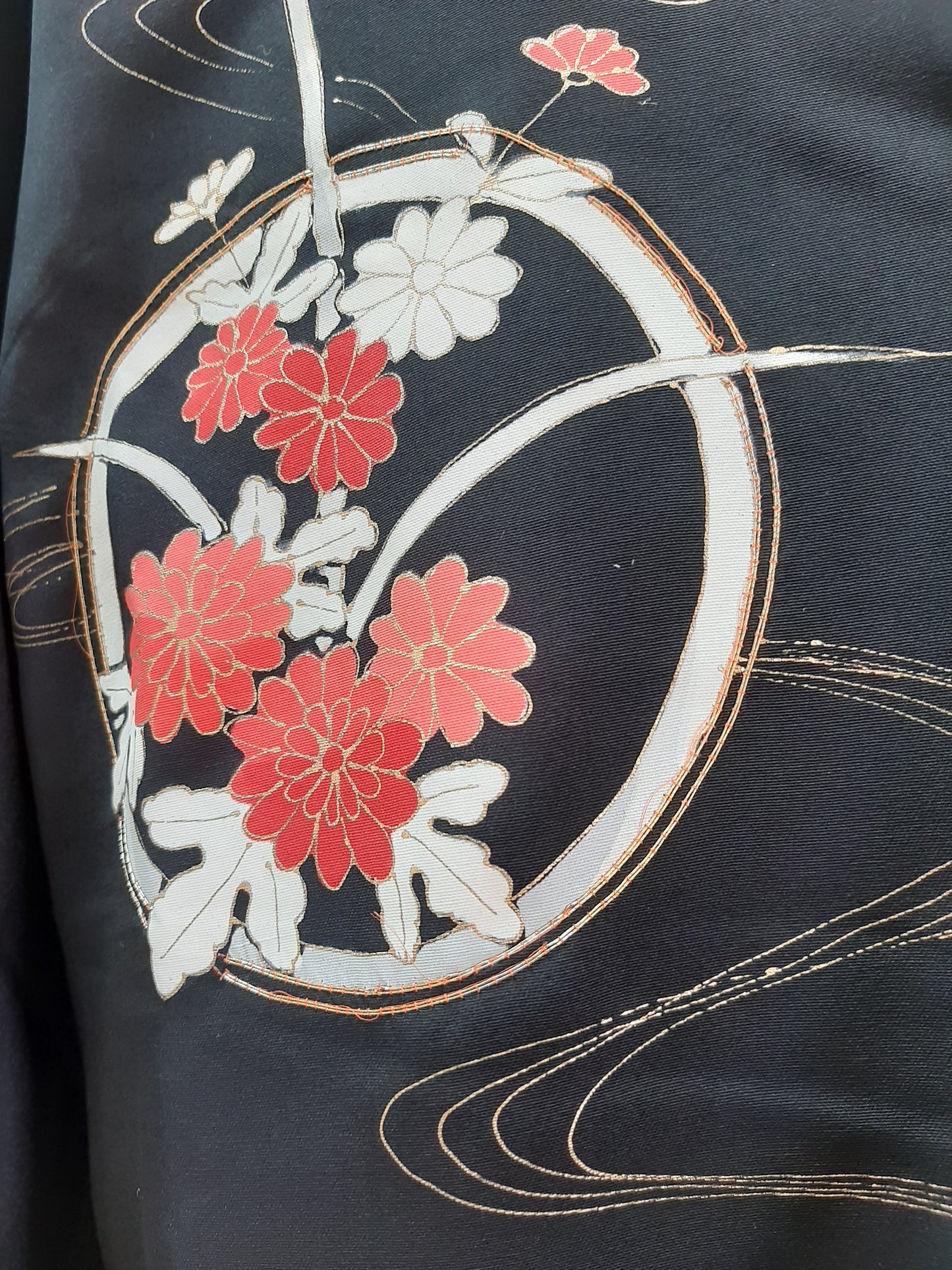 Japanese Vintage Silk Haori, Kimono jacket 021