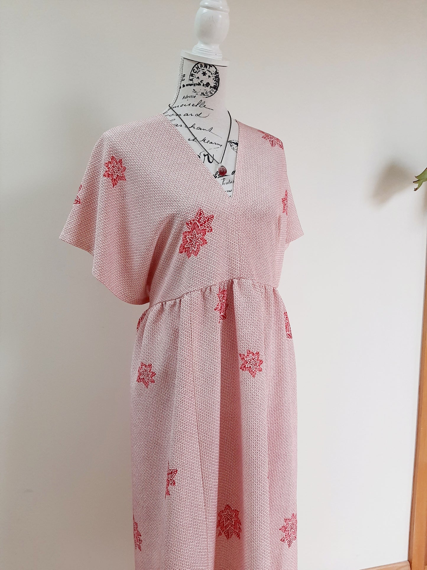 Vintage kimono silk dress