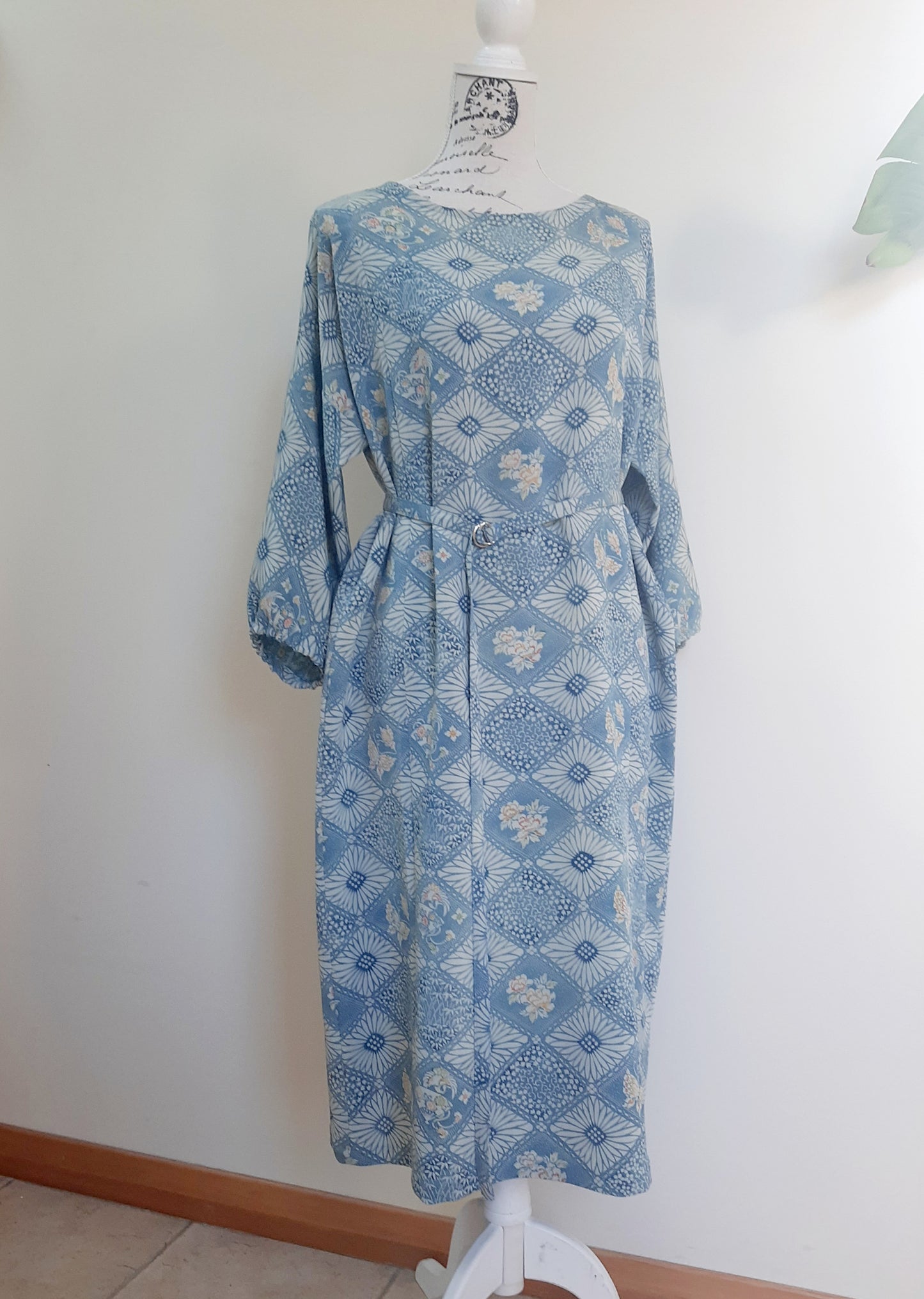 Vintage kimono silk dress