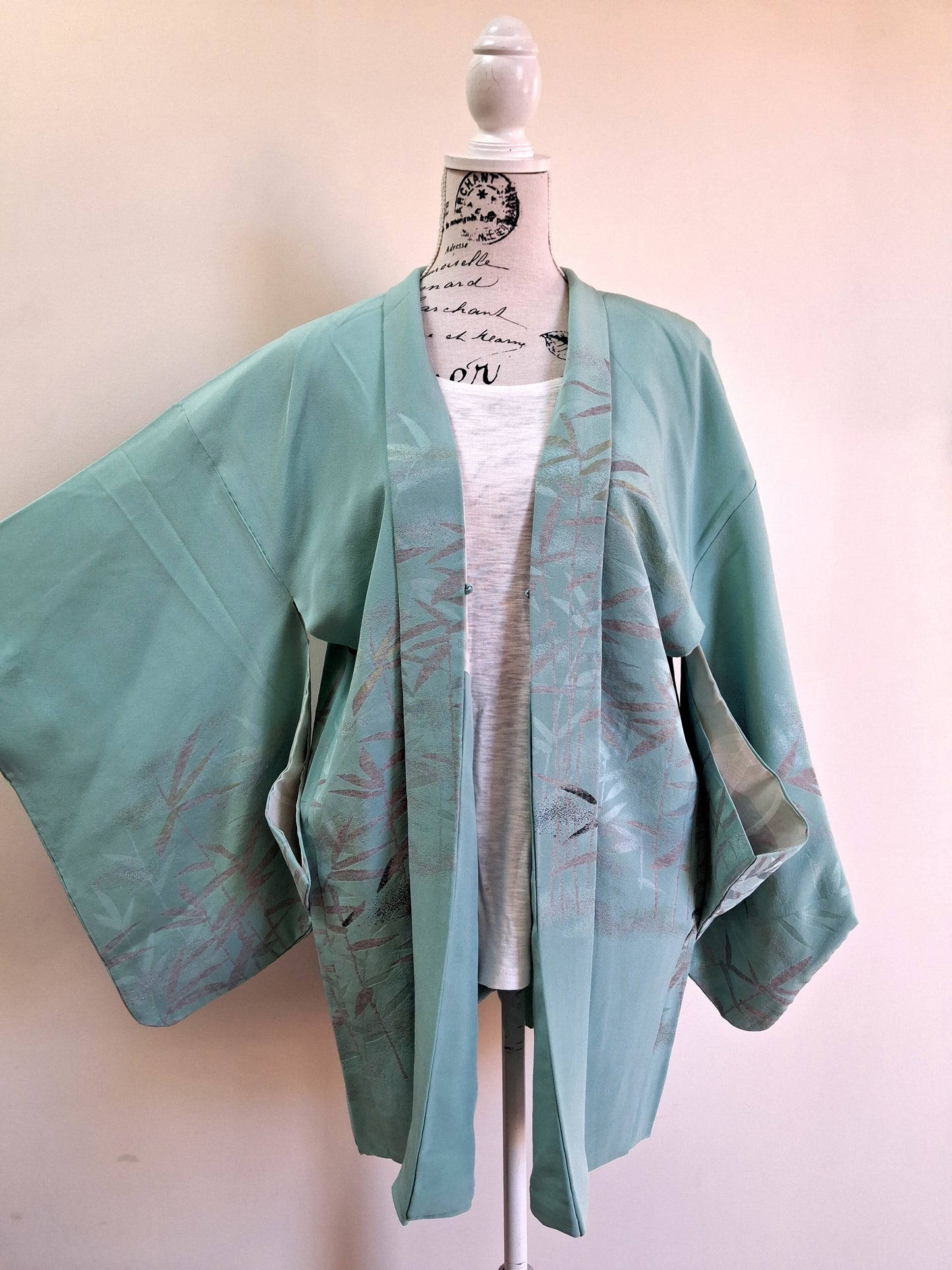 Japanese Vintage Silk Haori, Kimono jacket 022