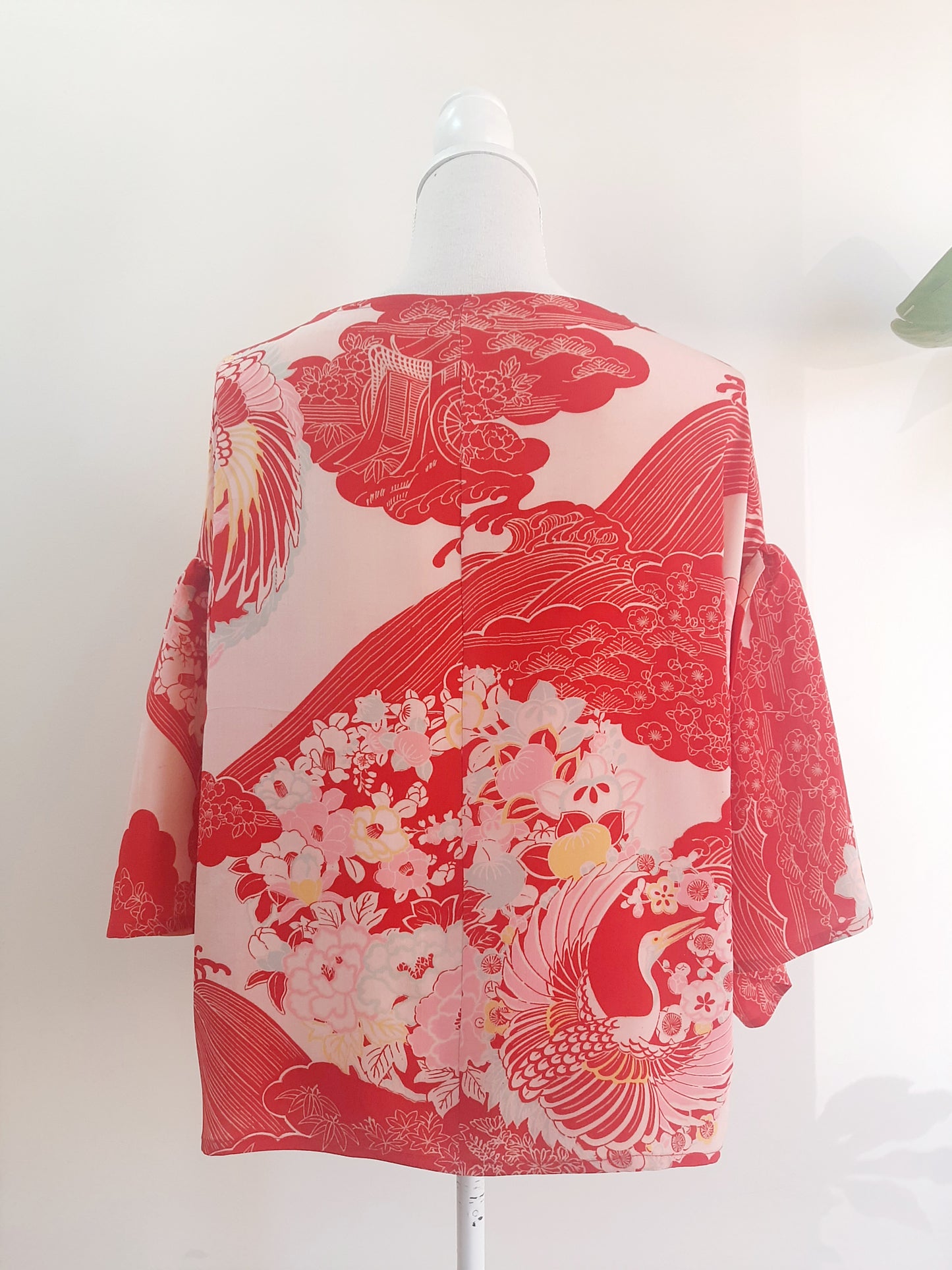 Vintage kimono silk top
