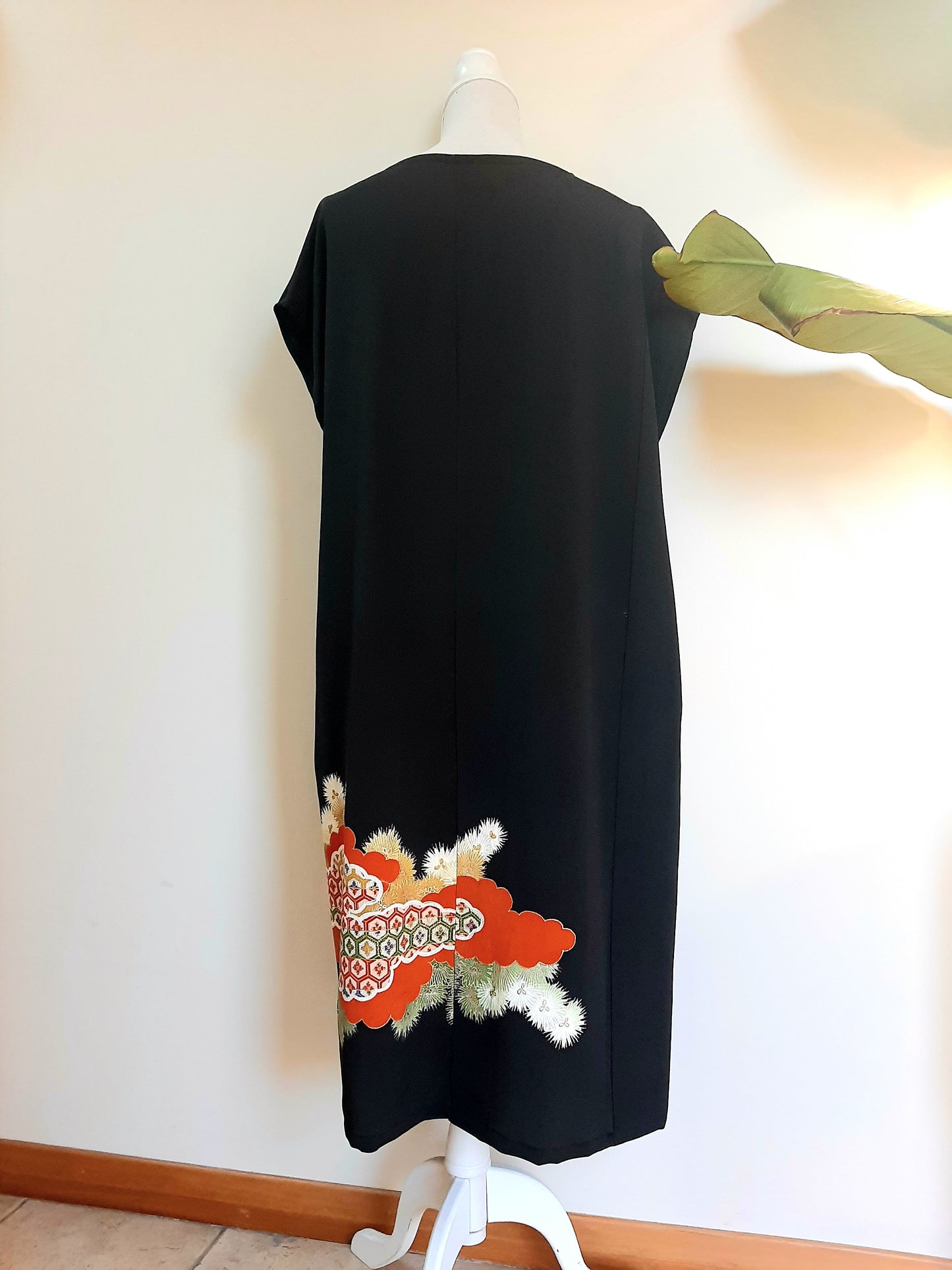 Vintage kimono silk dress