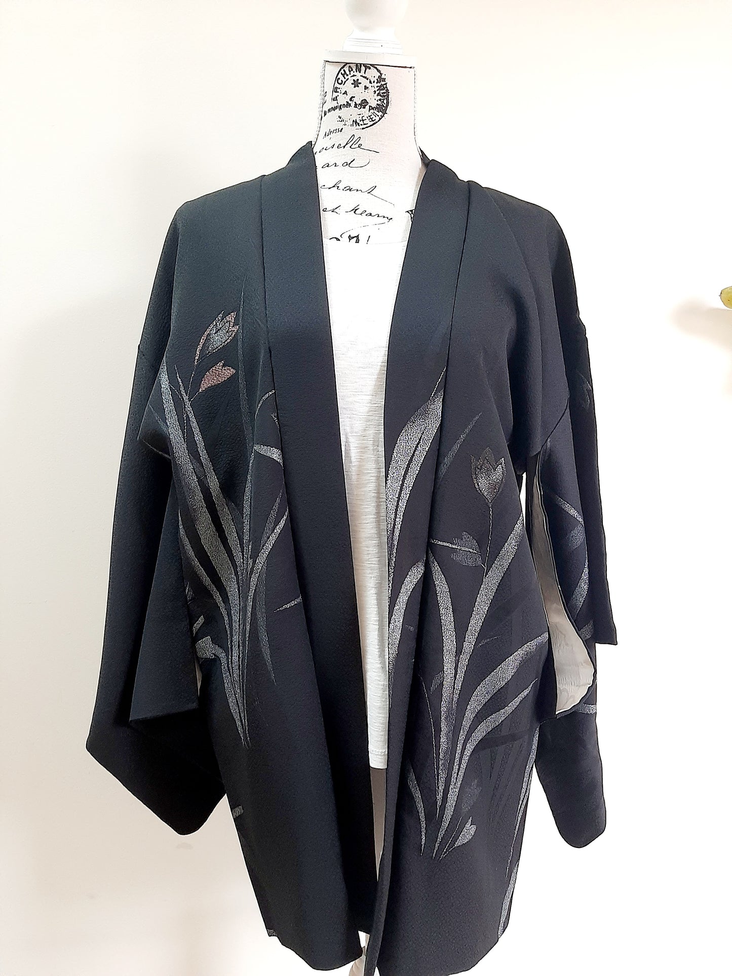Japanese Vintage Silk Haori, Kimono jacket