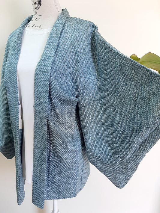Japanese Vintage Silk Haori, Kimono jacket