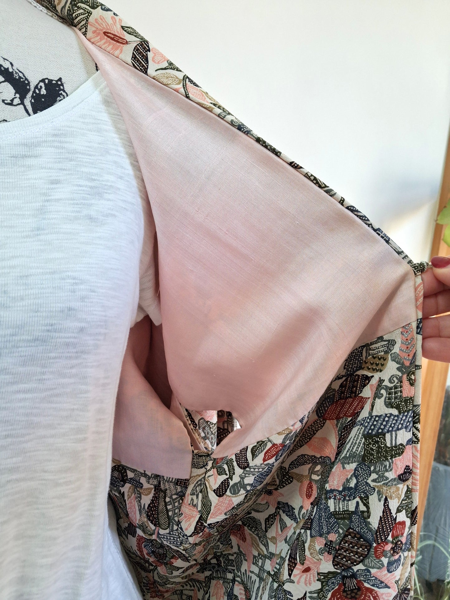 Japanese Vintage Silk Haori, Kimono jacket 026