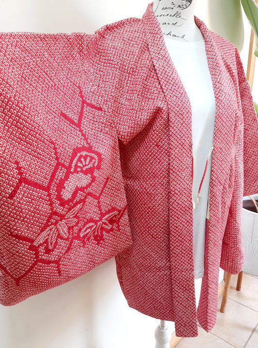 Japanese Vintage Silk Haori, Kimono jacket