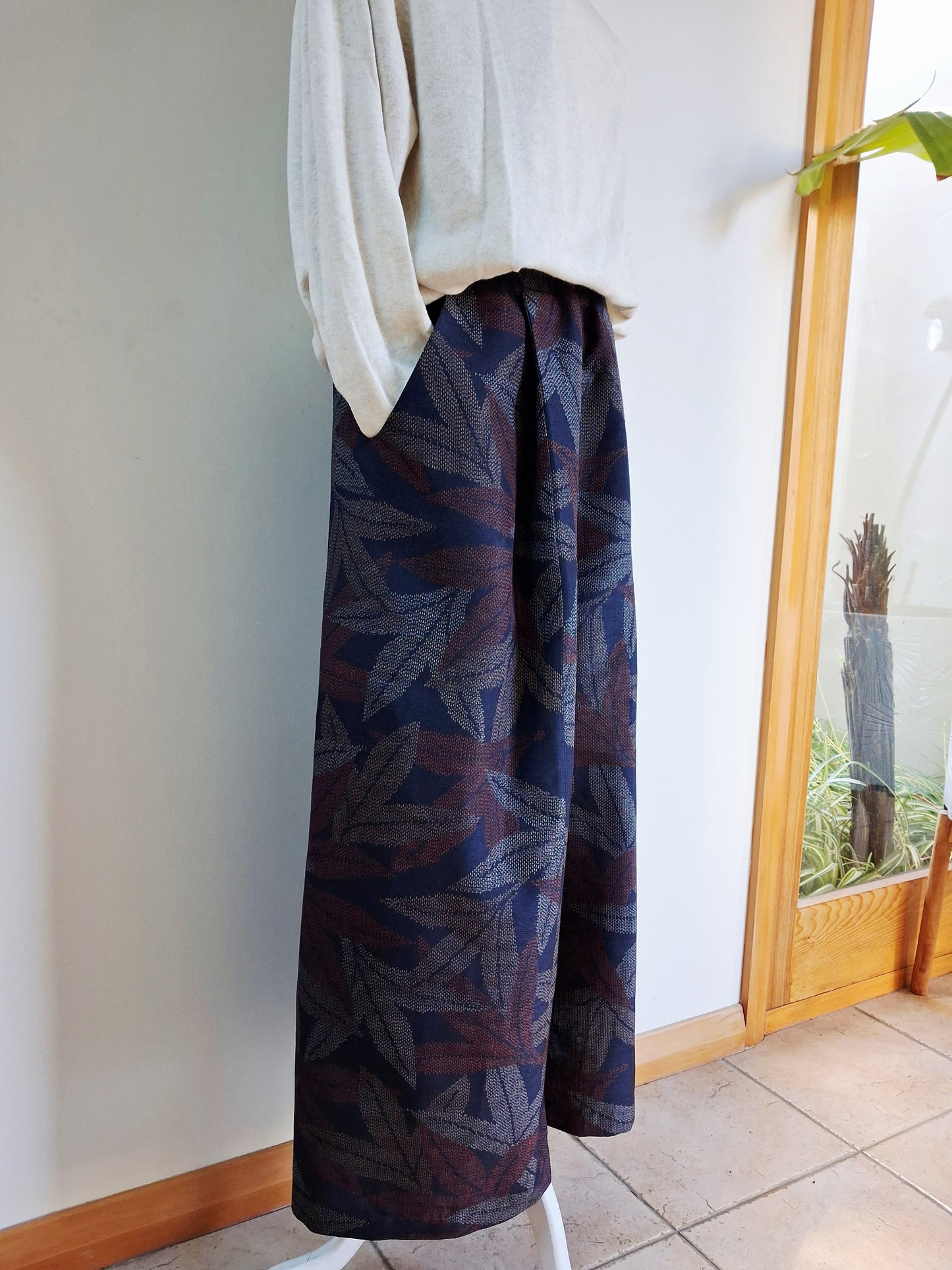 Vintage Kimono Wide Pants