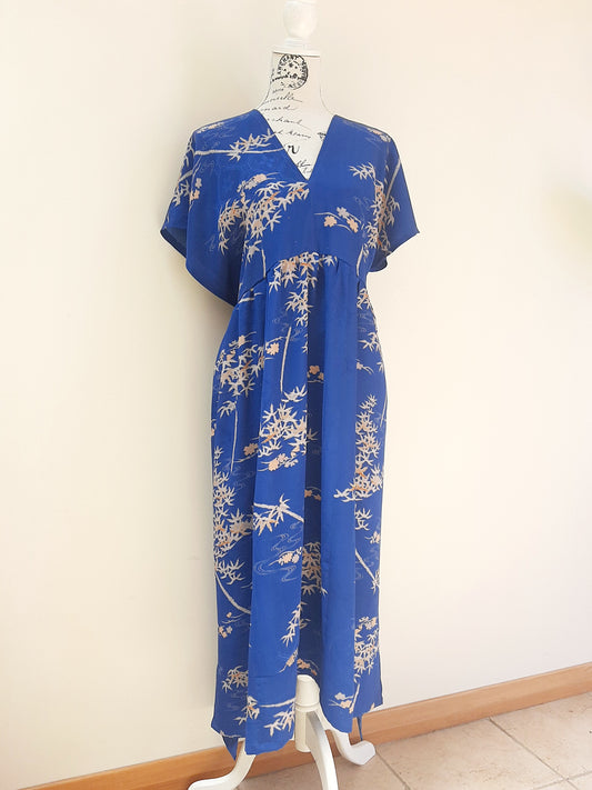 Vintage kimono silk dress