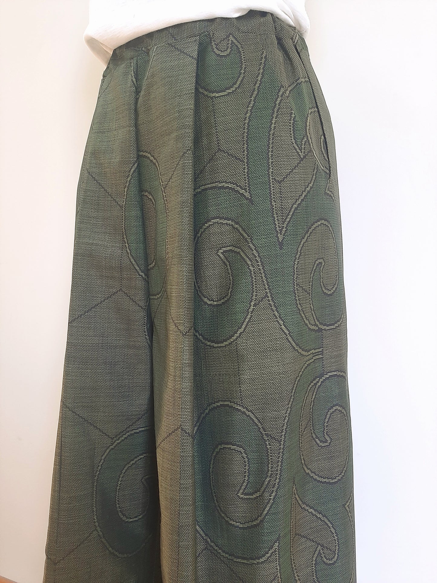 Vintage Kimono Wide Pants