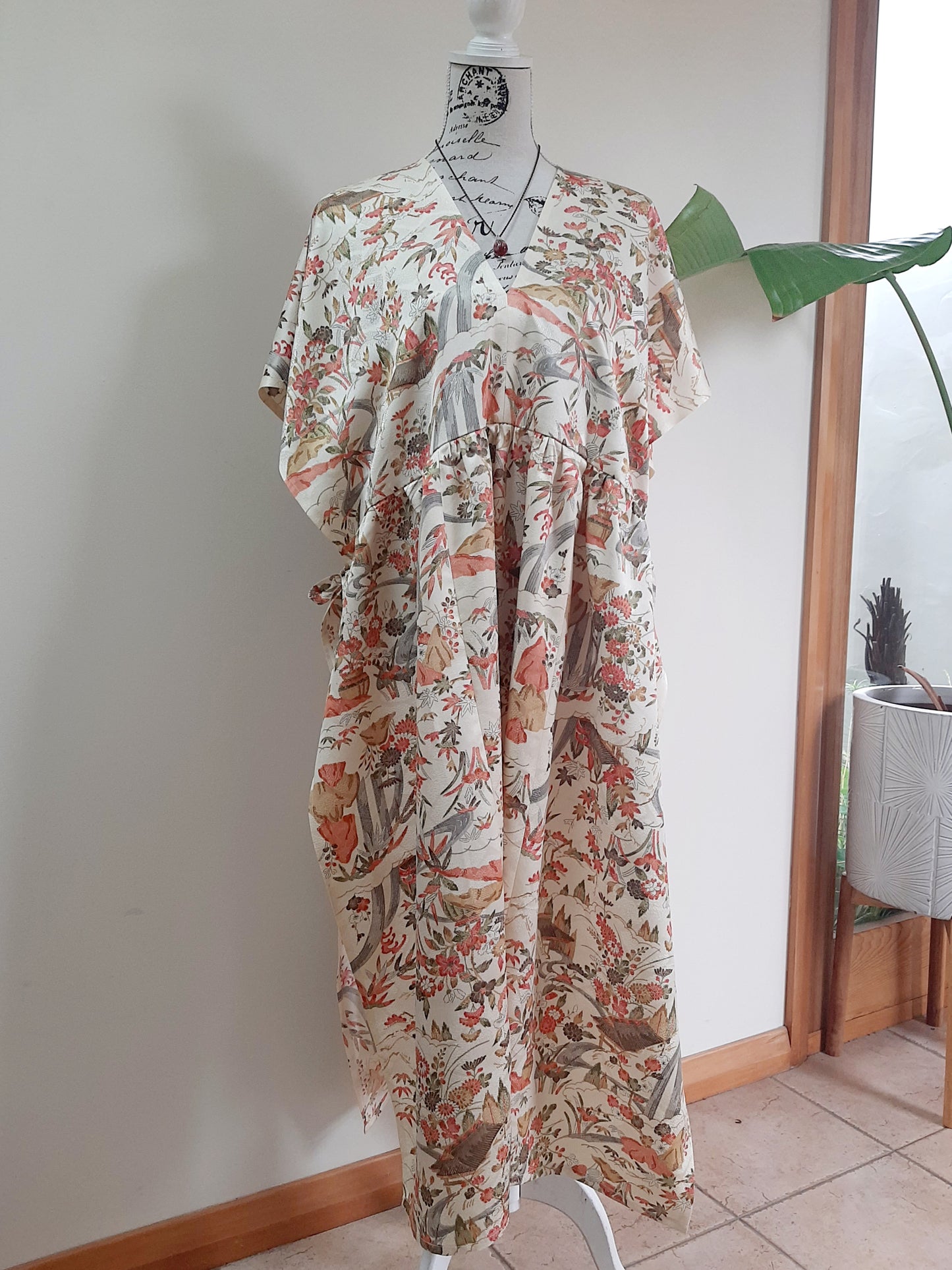 Vintage kimono silk dress