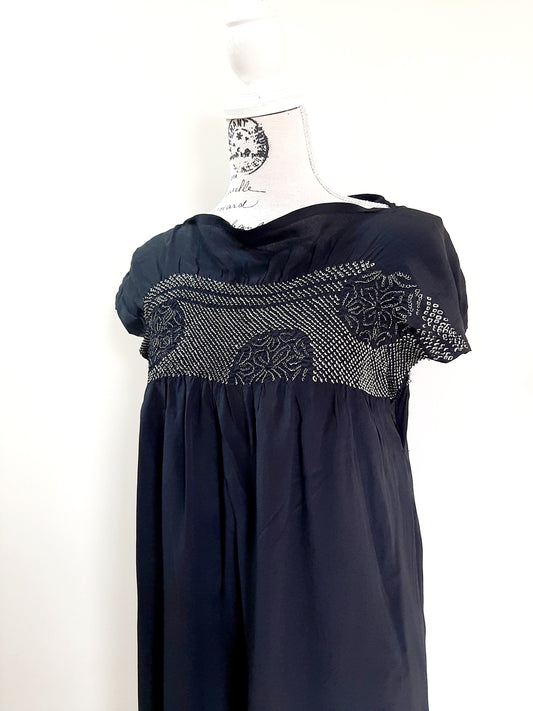 Vintage Kimomo Shibori Silk Dress