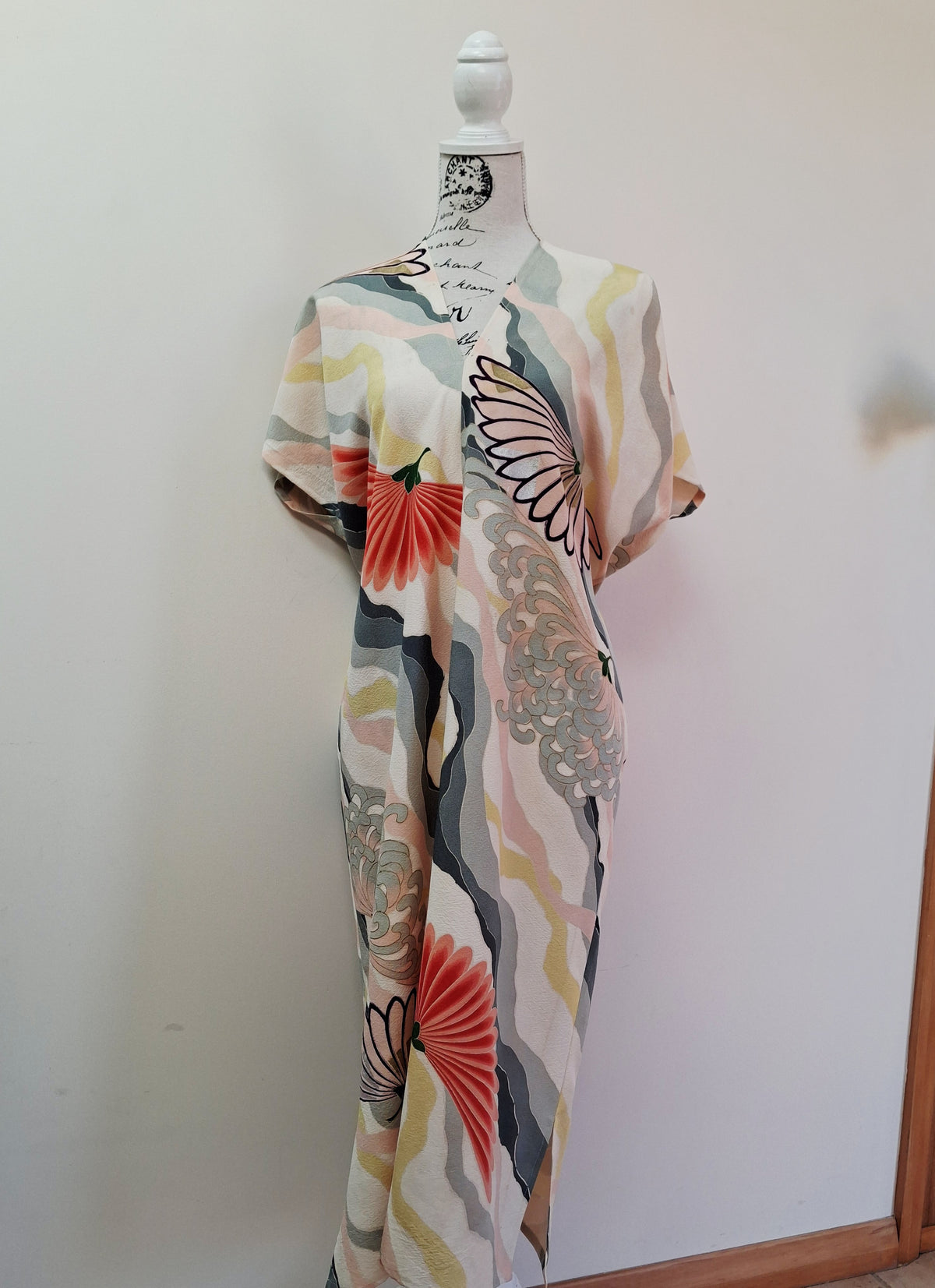 Vintage Kimomo Silk Dress