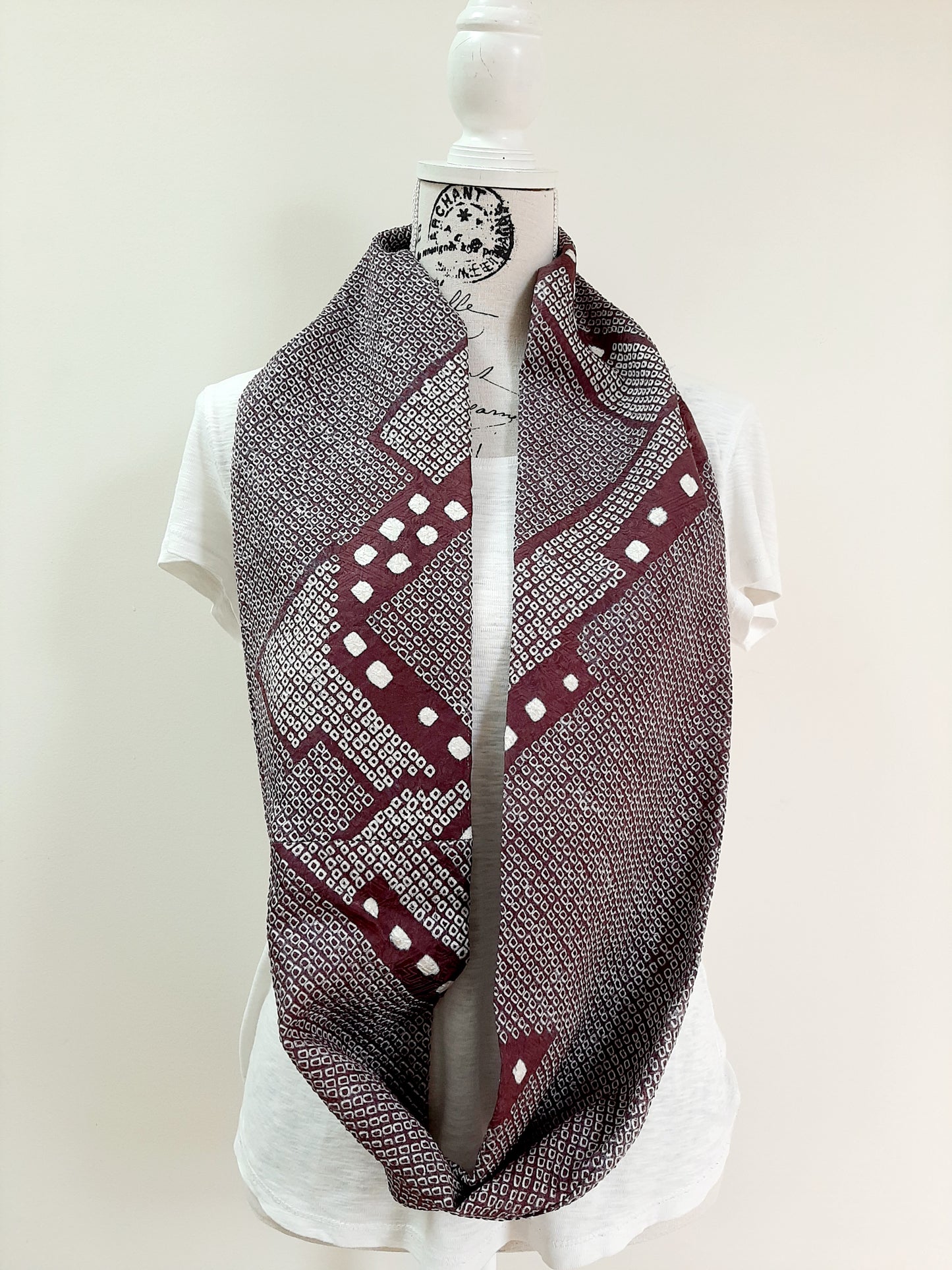 Vintage kimono silk snood