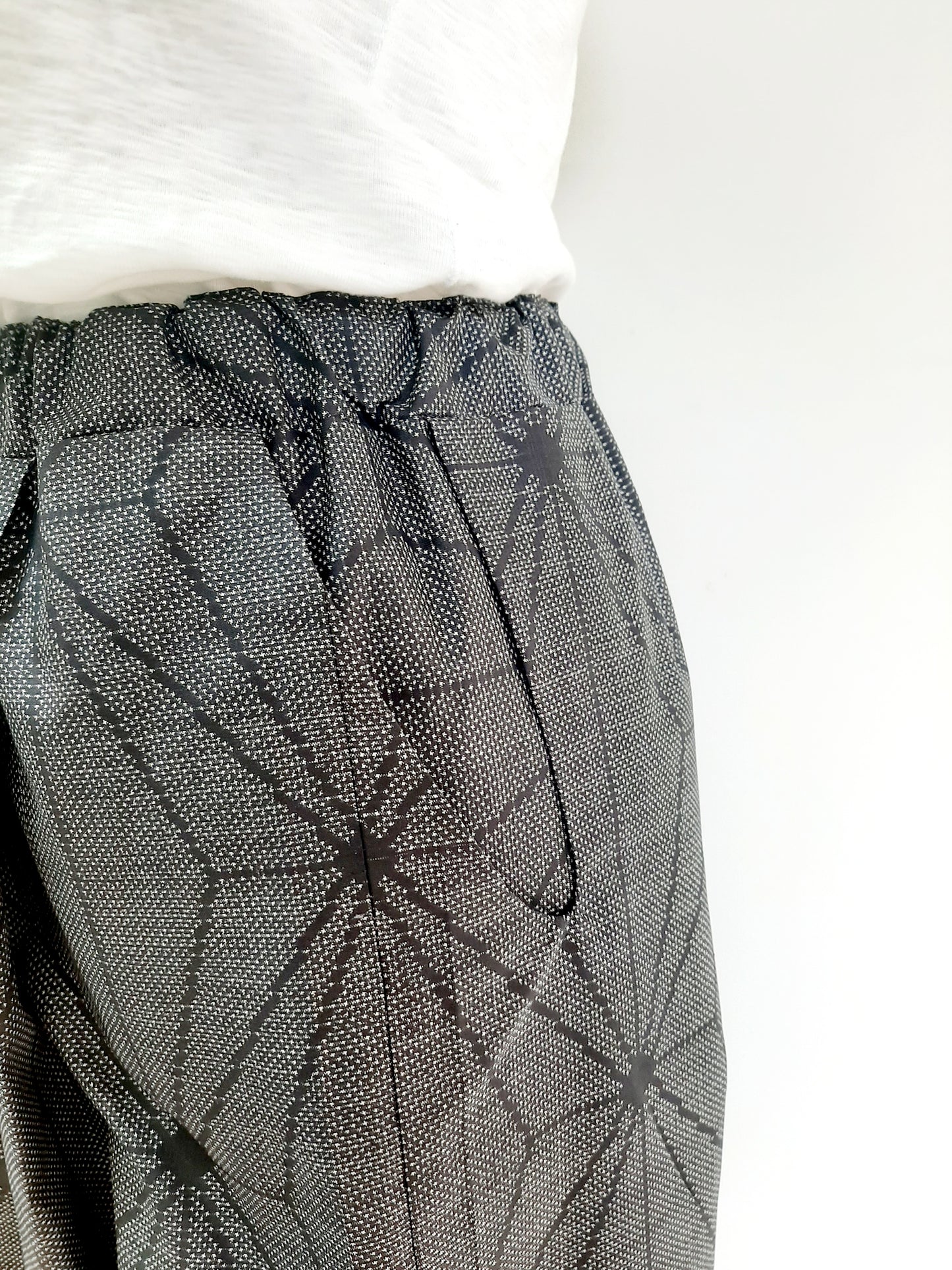 Vintage Kimono Wide Pants