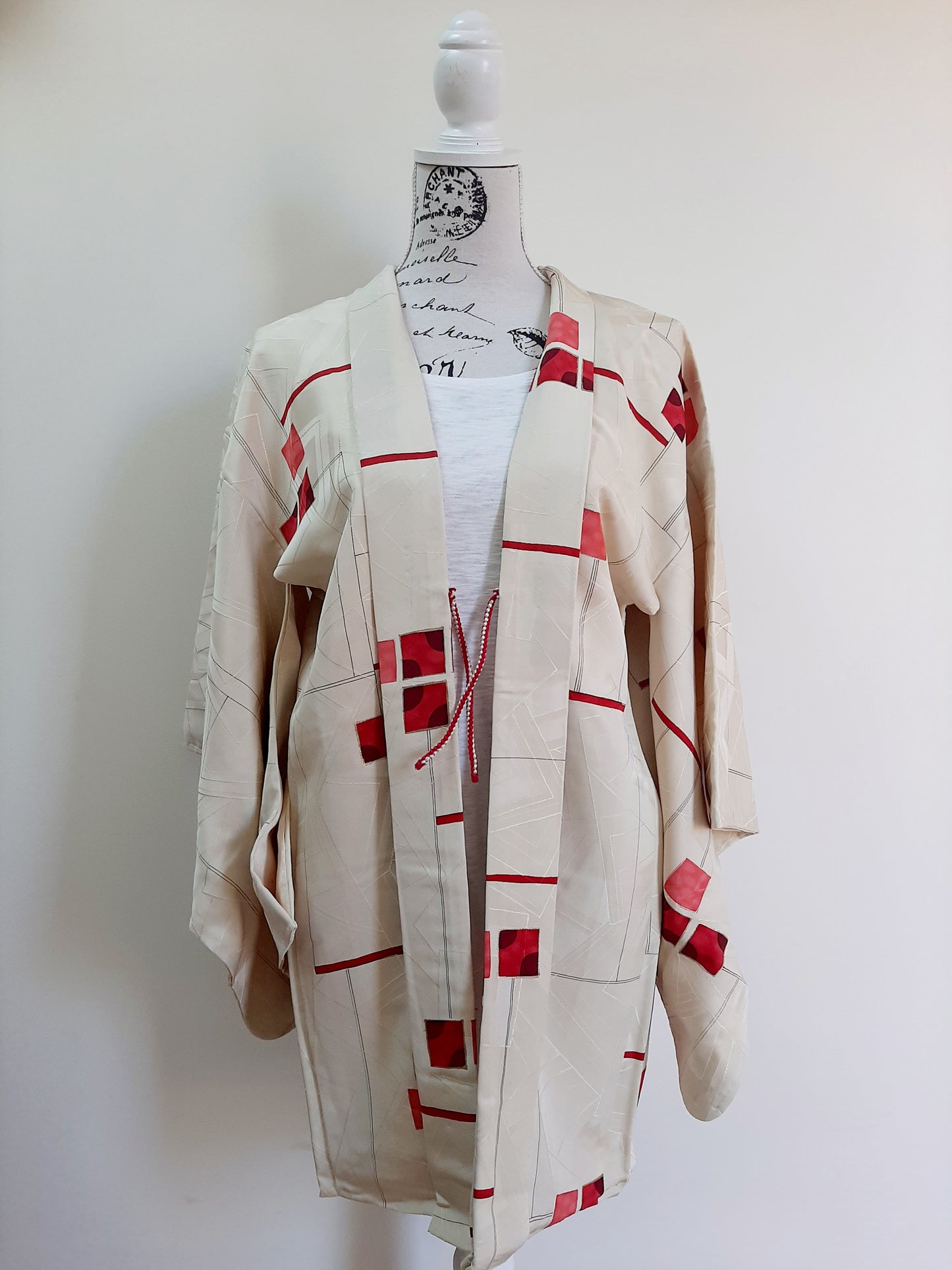 Japanese Vintage Silk Haori, Kimono jacket 016