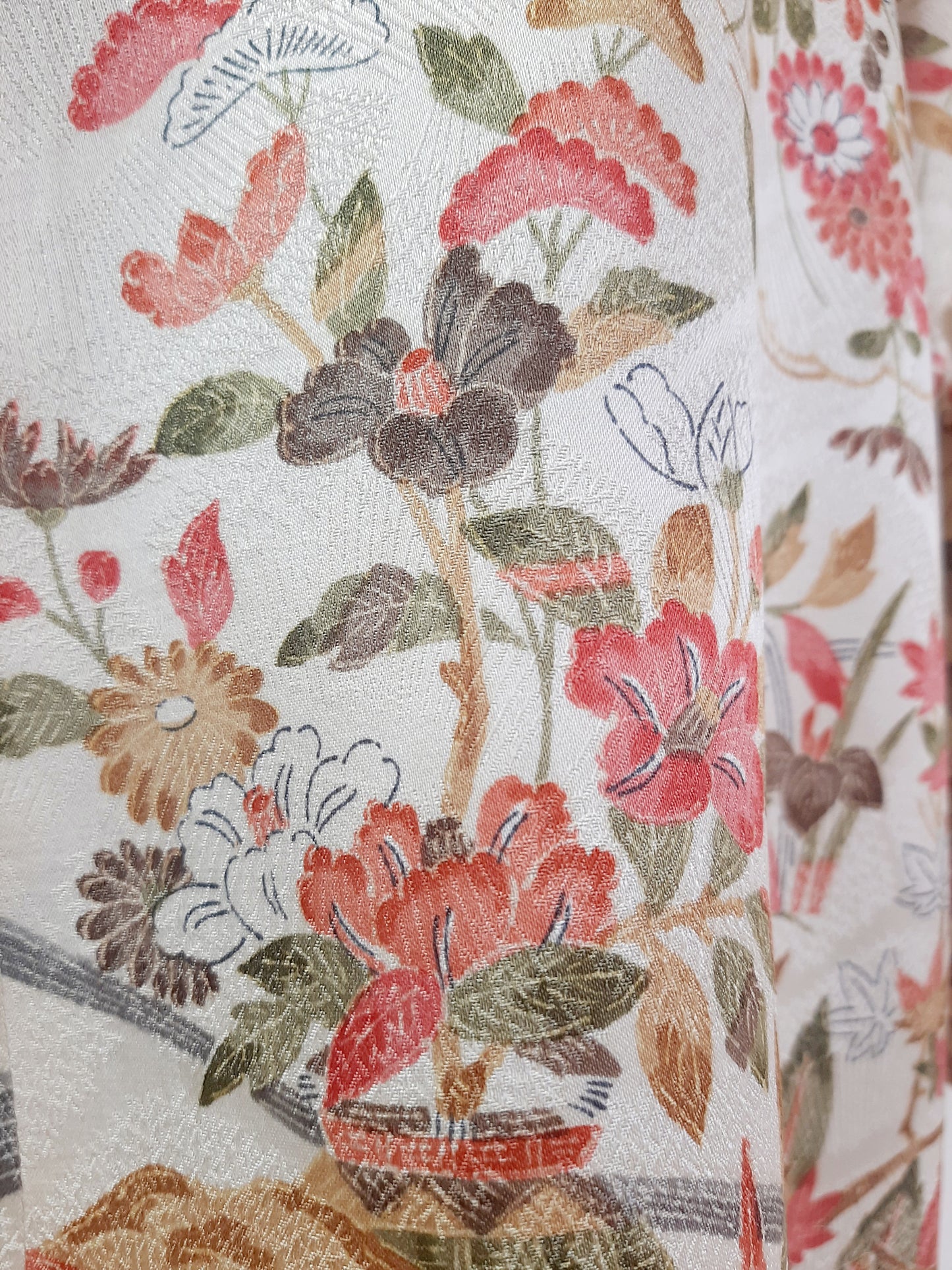 Vintage kimono silk top