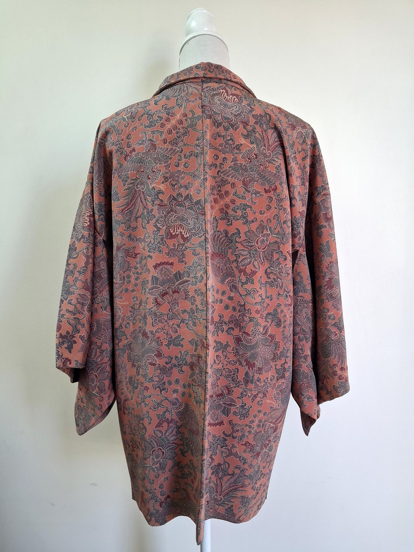 Japanese Vintage Silk Haori, Kimono jacket 023
