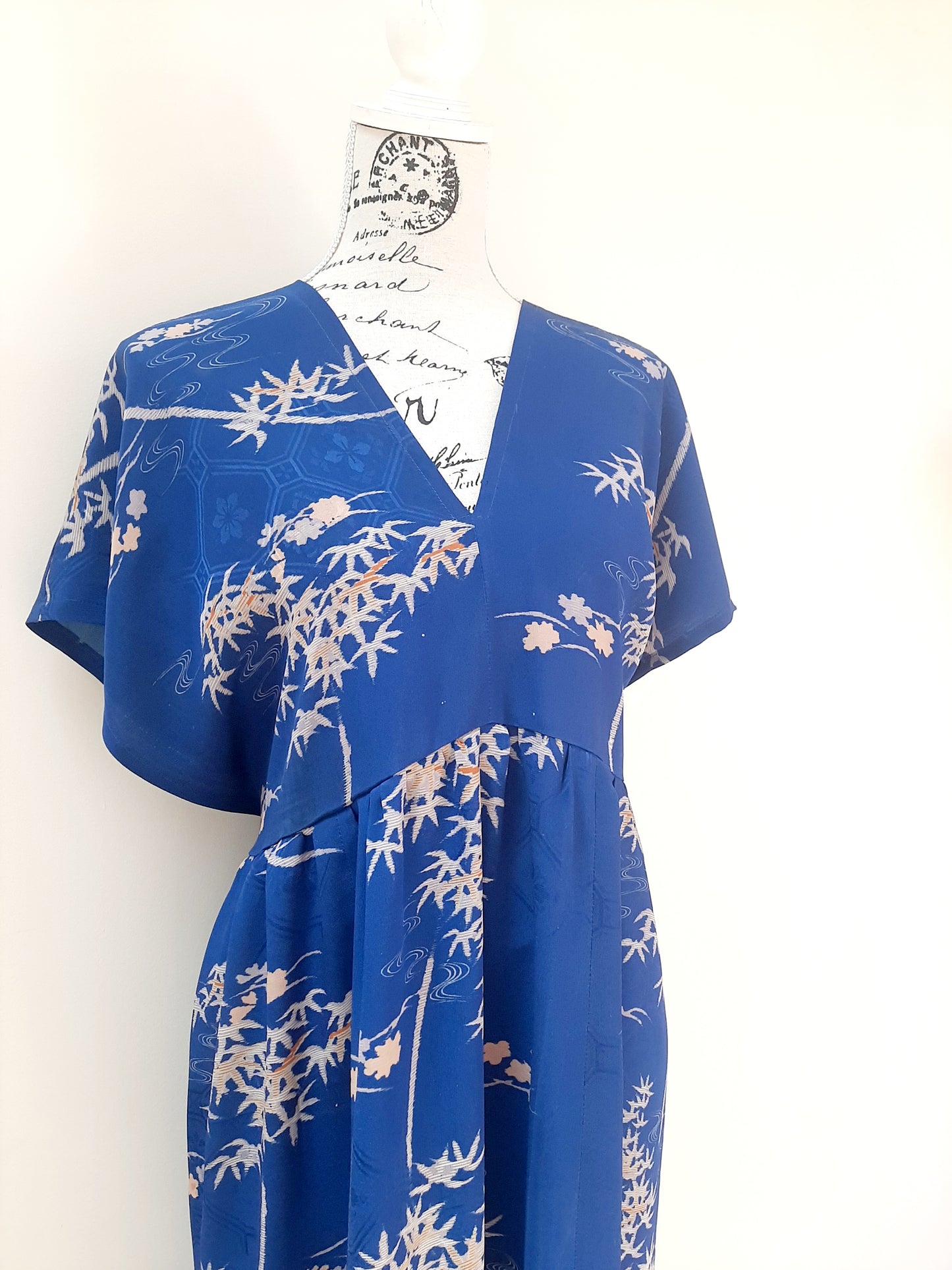 Vintage kimono silk dress