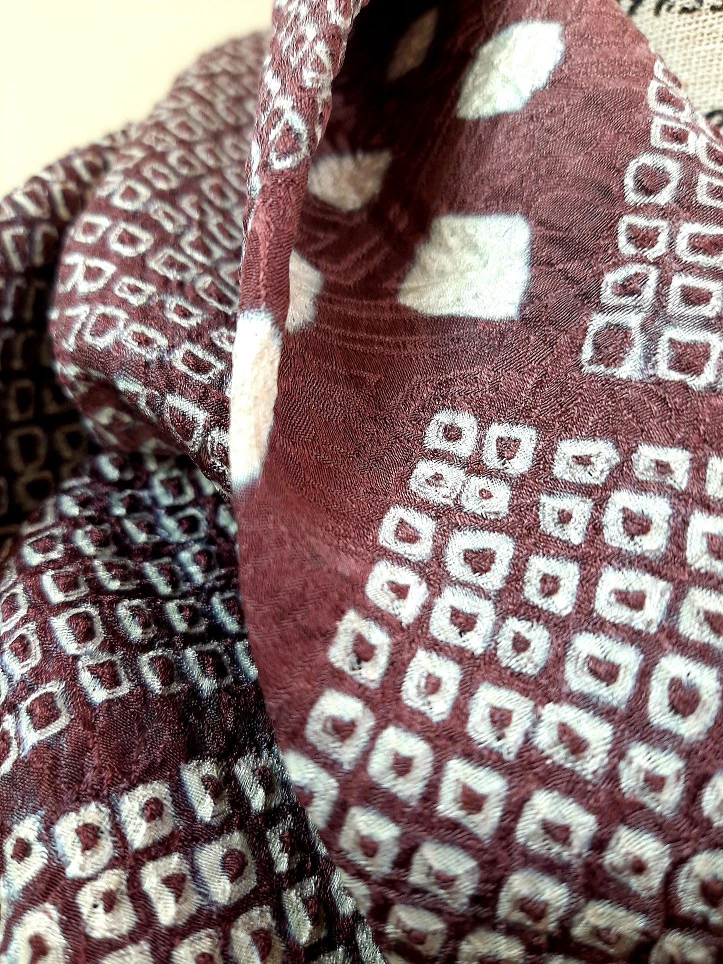 Vintage kimono silk snood