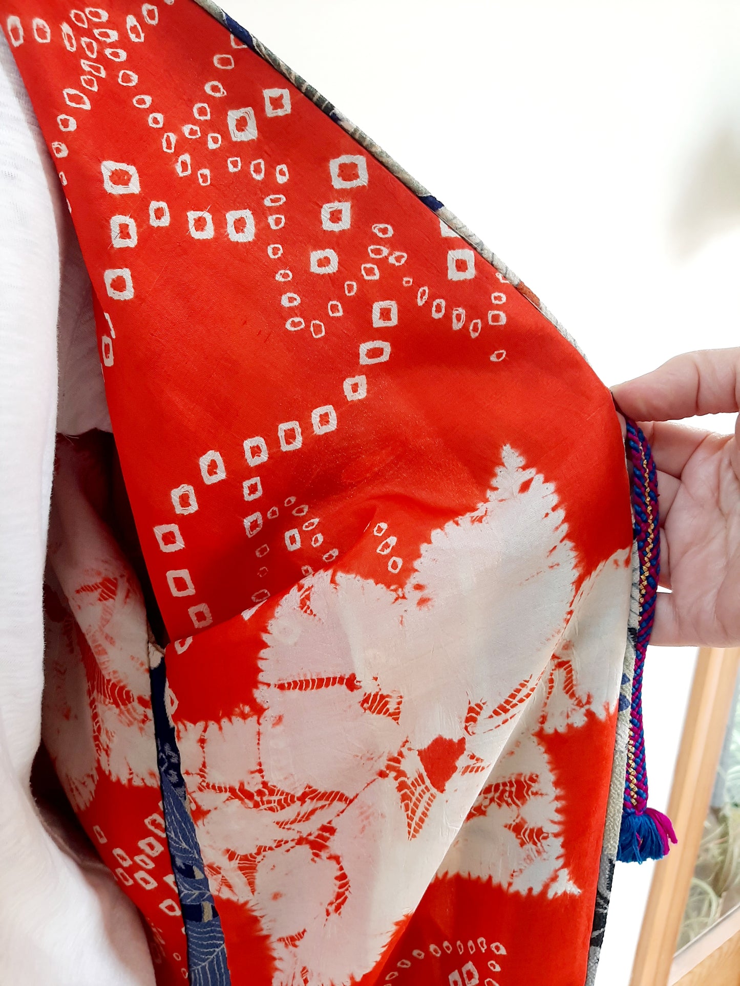Japanese Vintage Silk Haori, Kimono jacket 019