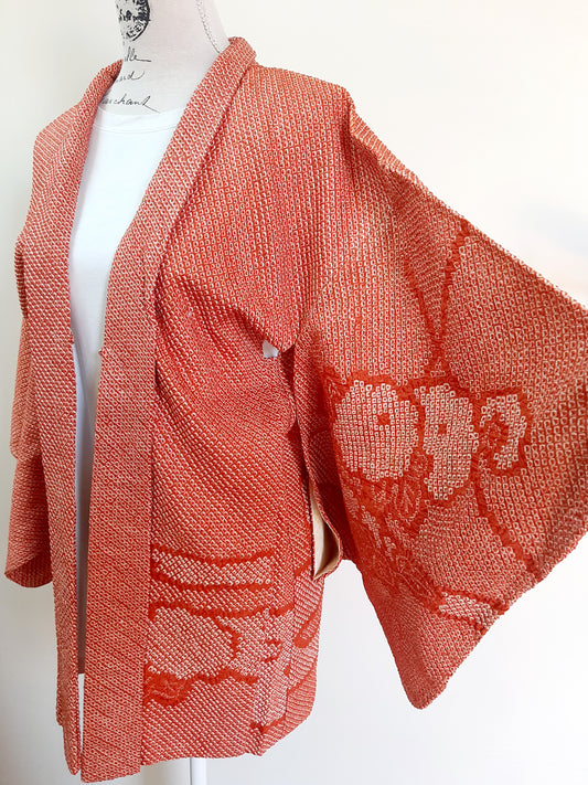 Japanese Vintage Silk Haori, Kimono jacket