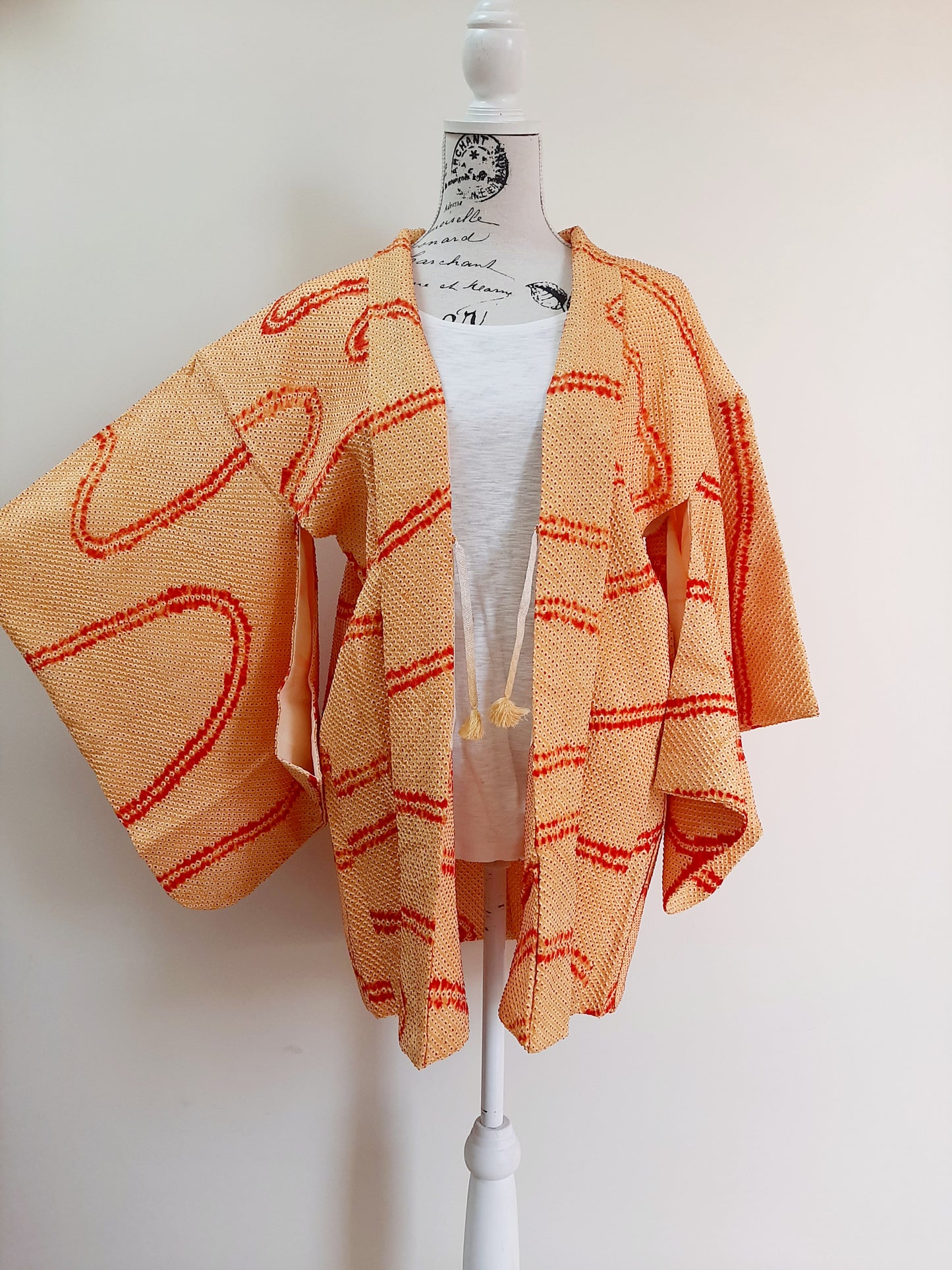 Japanese Vintage Silk Haori, Kimono jacket 013
