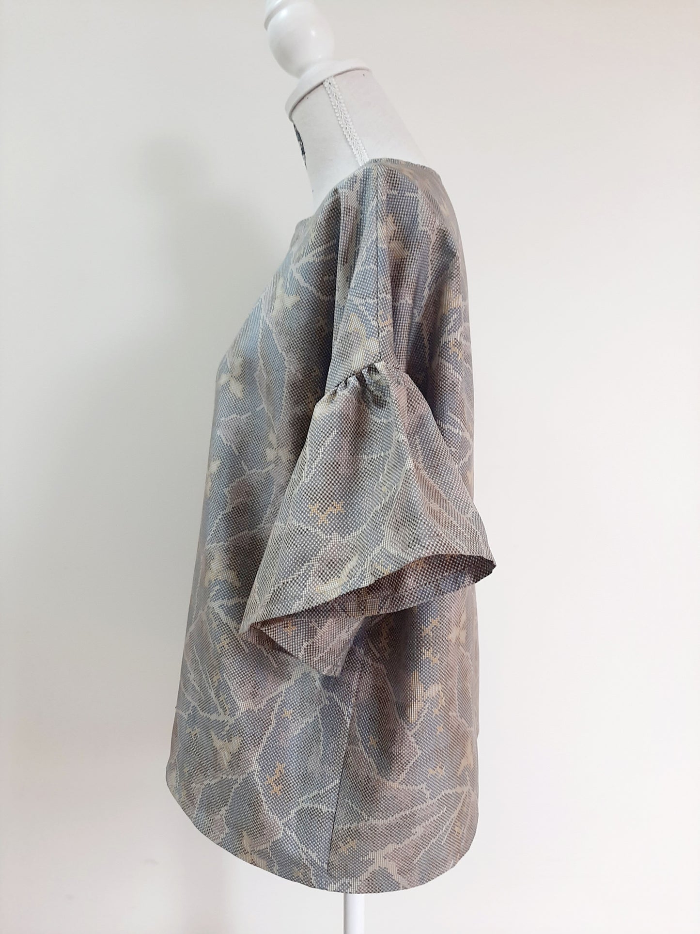 Vintage kimono silk top
