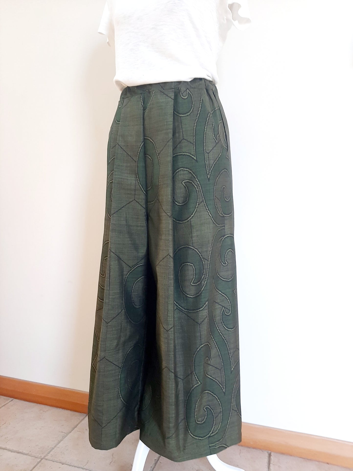 Vintage Kimono Wide Pants