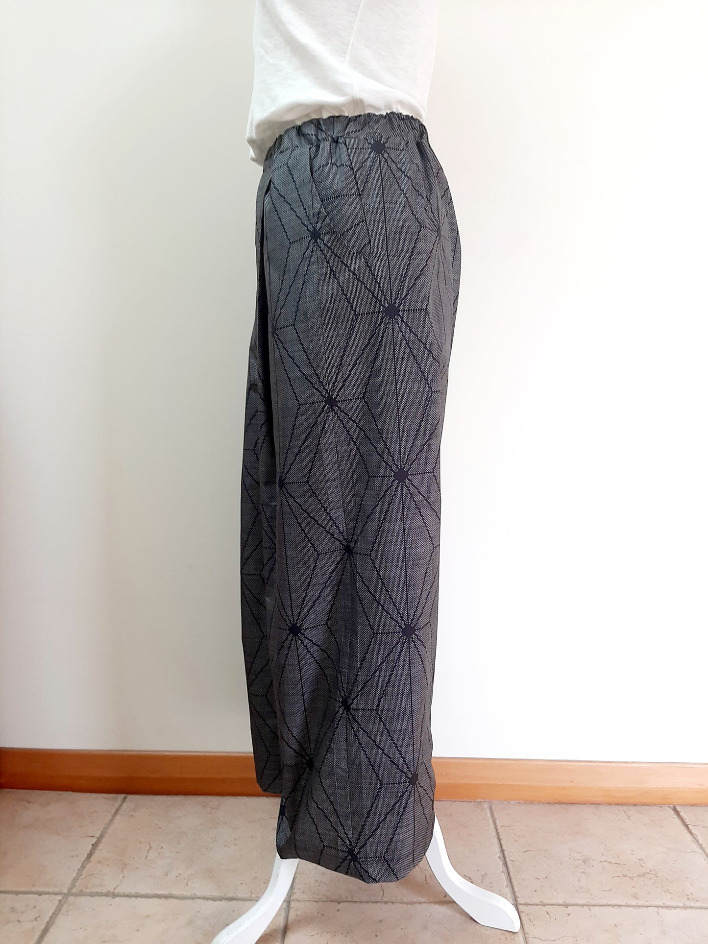 Vintage Kimono Wide Pants