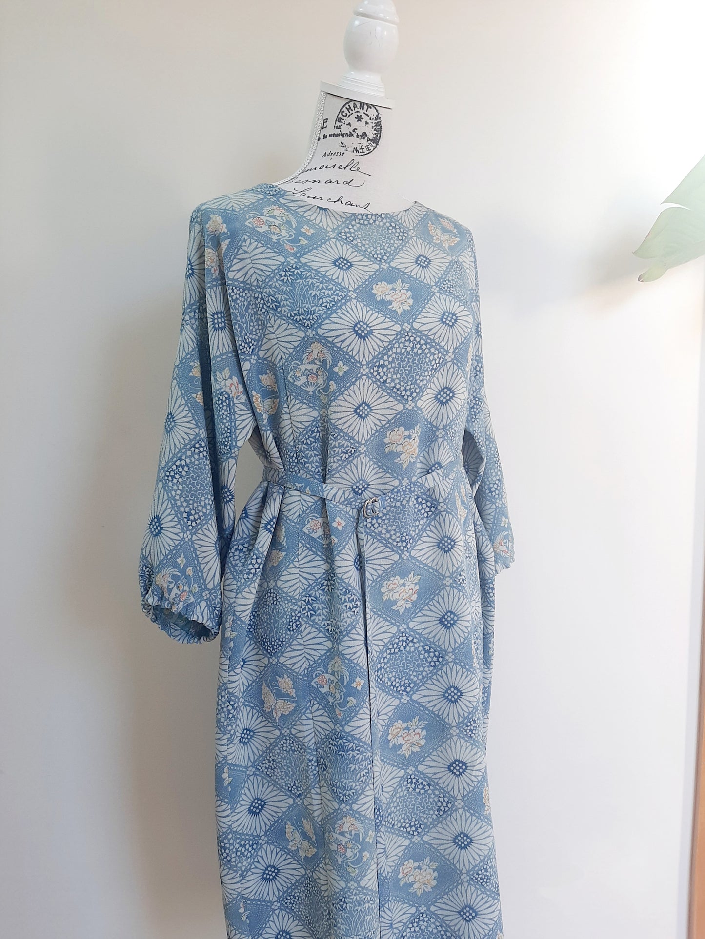 Vintage kimono silk dress