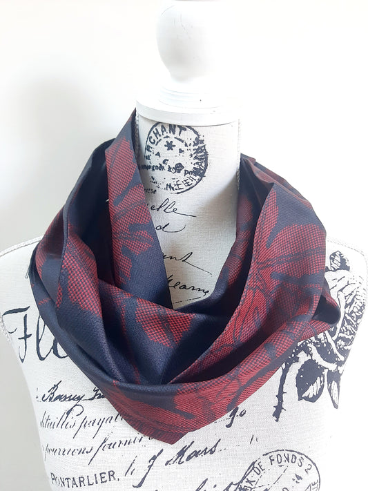 Vintage kimono silk snood