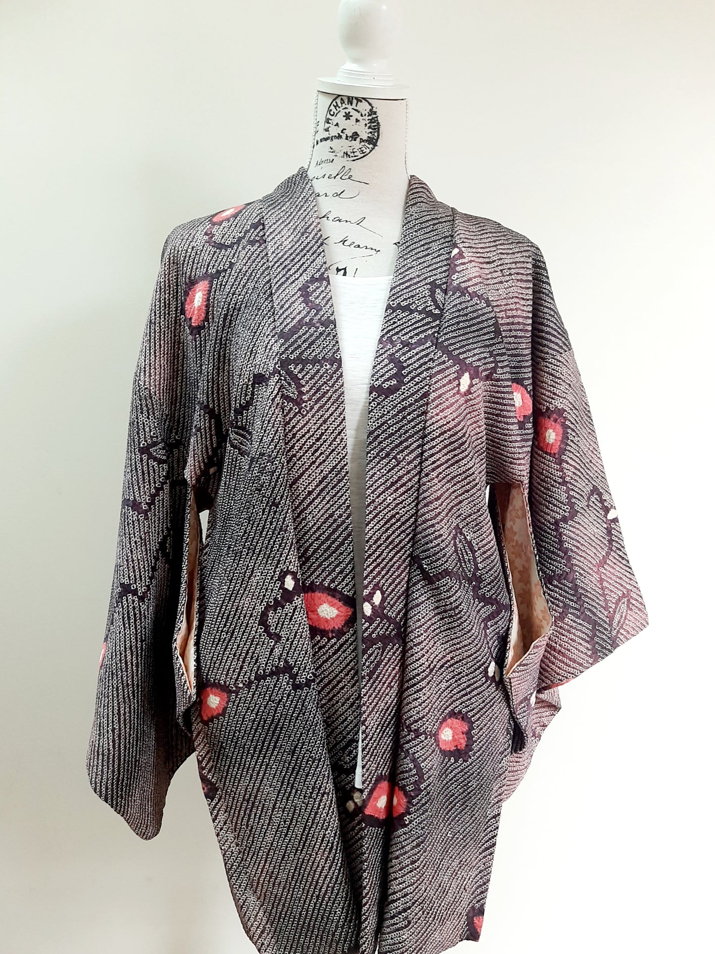 Japanese Vintage Silk Haori, Kimono jacket