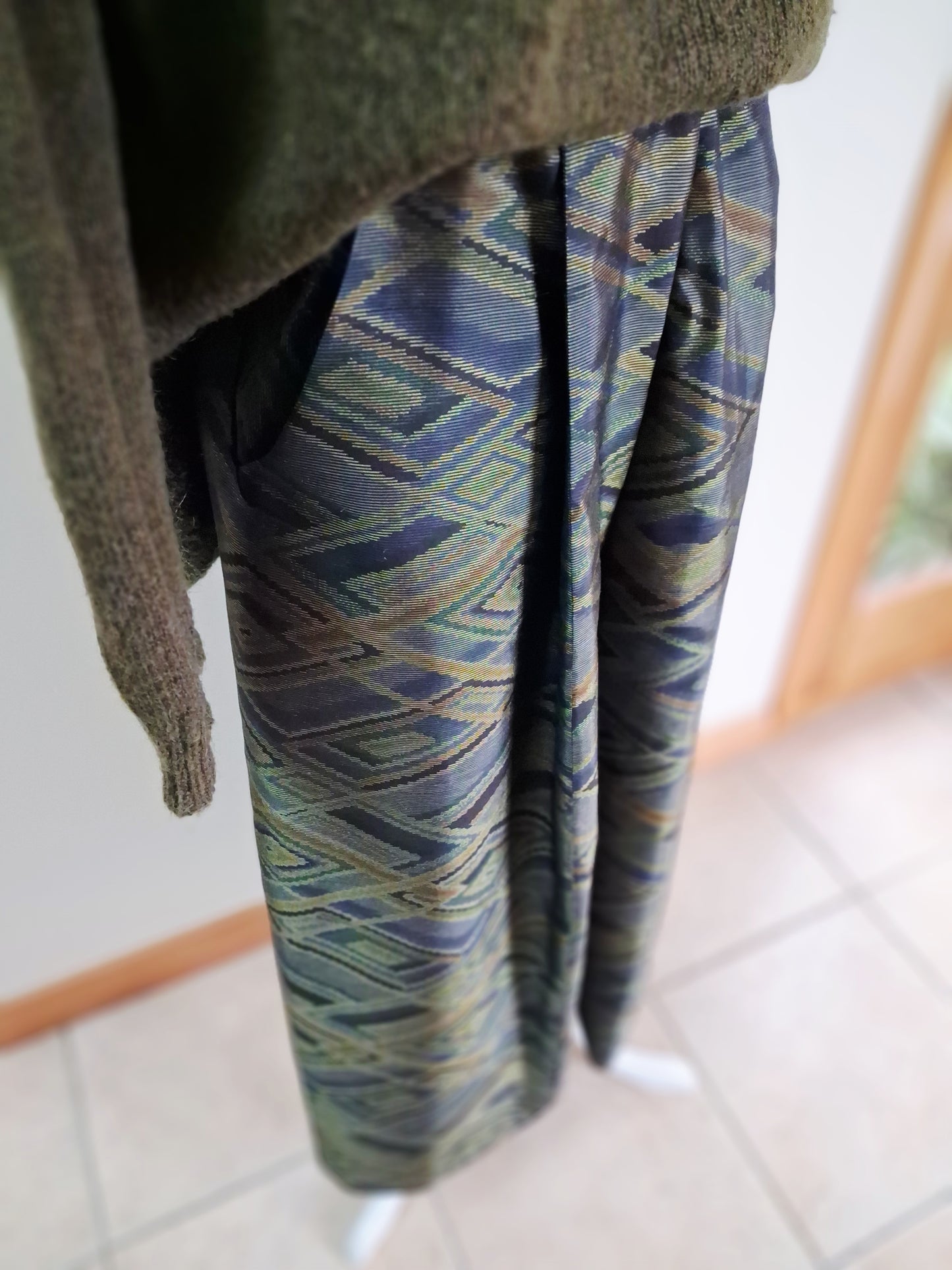 Vintage Kimono Wide Pants