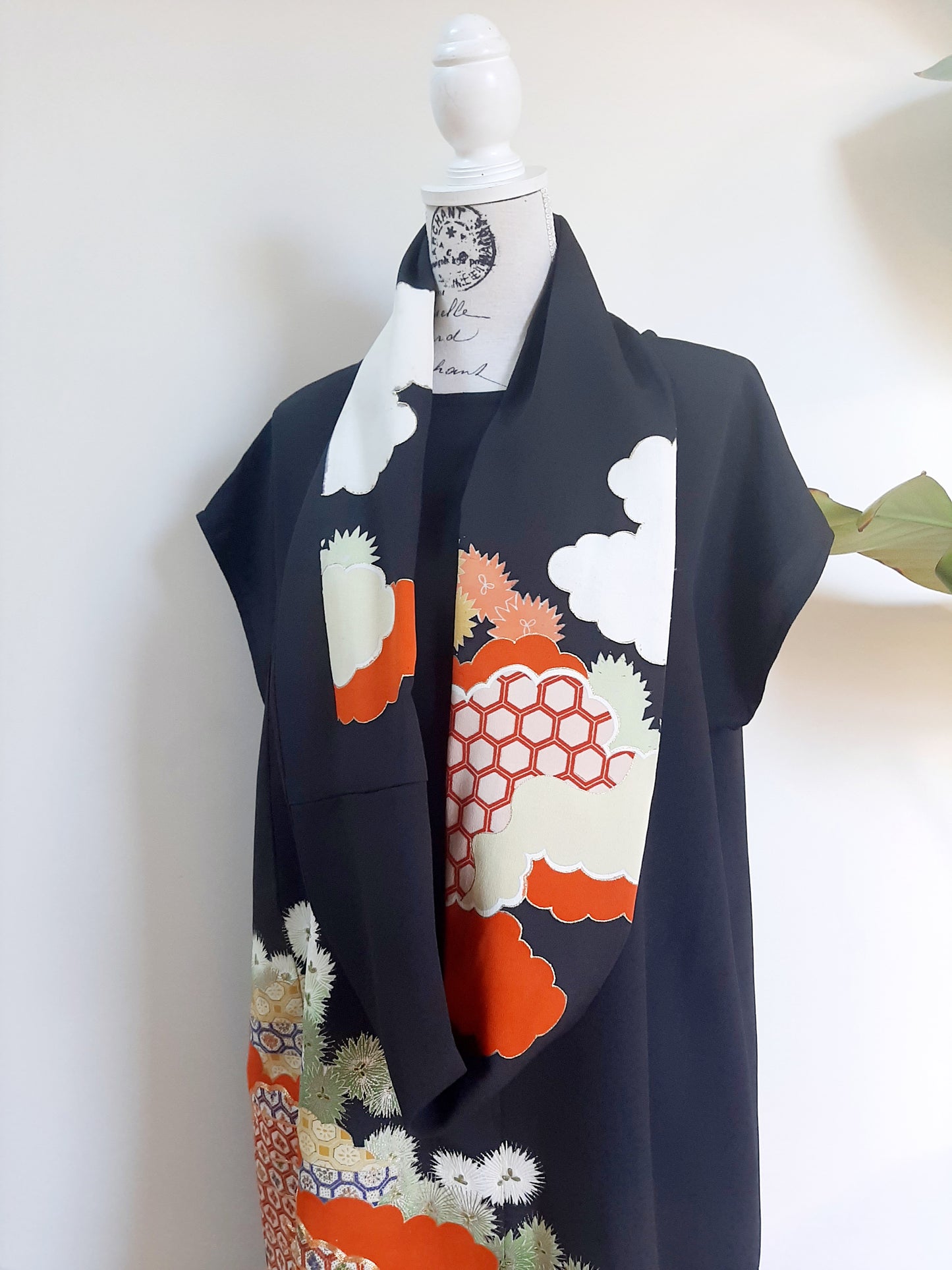 Vintage kimono silk dress