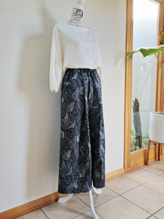 Vintage Kimono Wide Pants